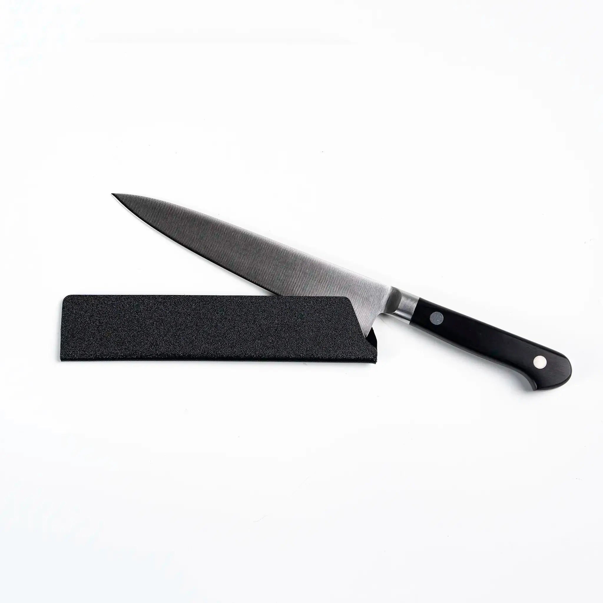 Edge Guard 150mm placed on a petty knife for blade protection.