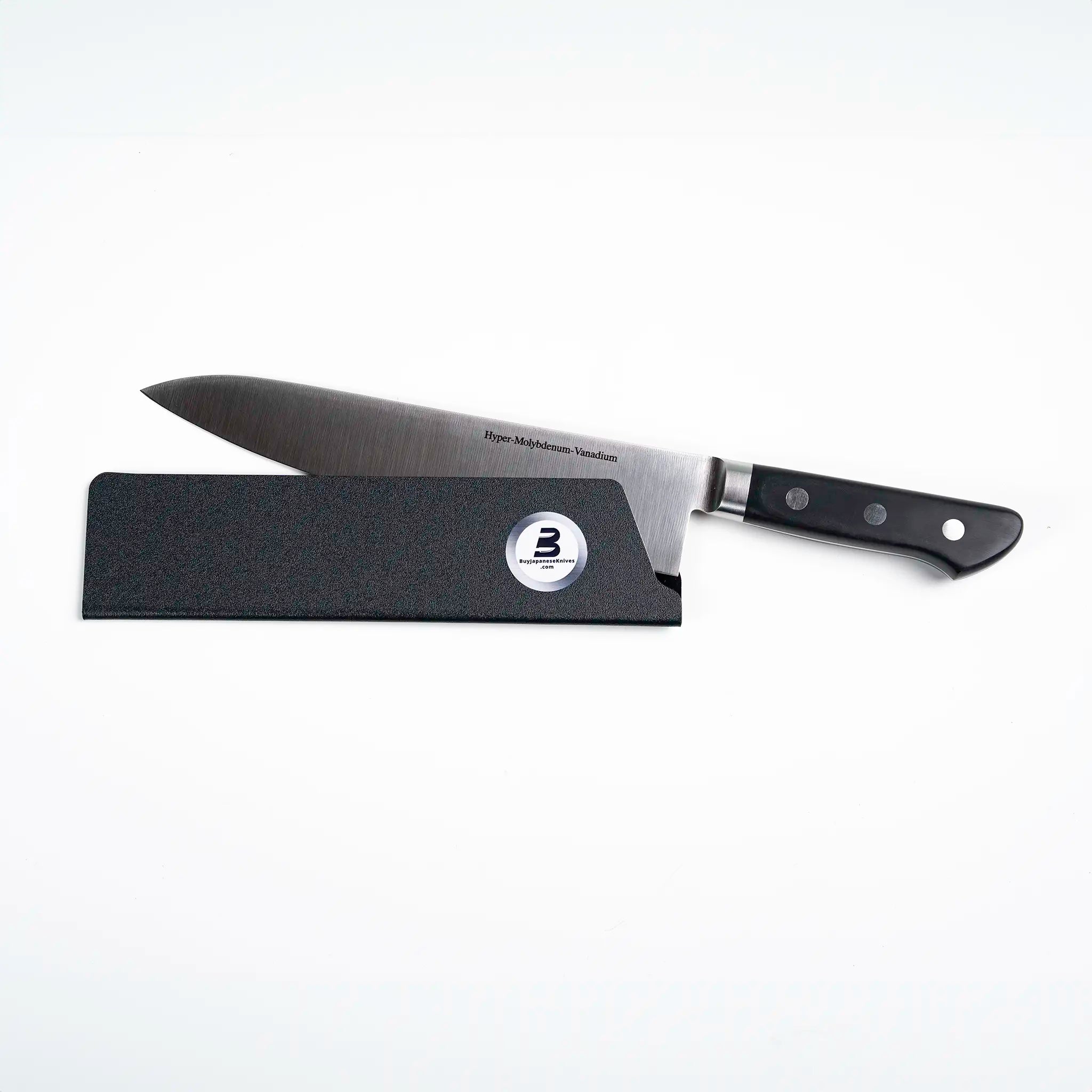 Edge Guard 220mm fitted on a Gyuto knife.