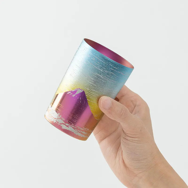 HORIE Fuji Series Double-Walled Titanium Tumbler – Pink Fuji HORIE