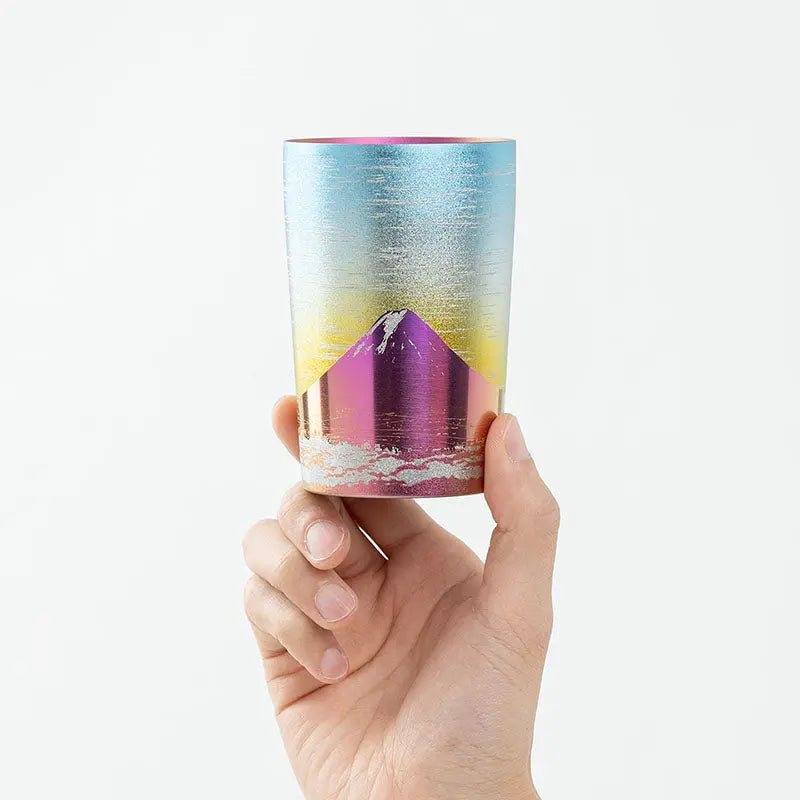 HORIE Fuji Series Double-Walled Titanium Tumbler – Pink Fuji HORIE