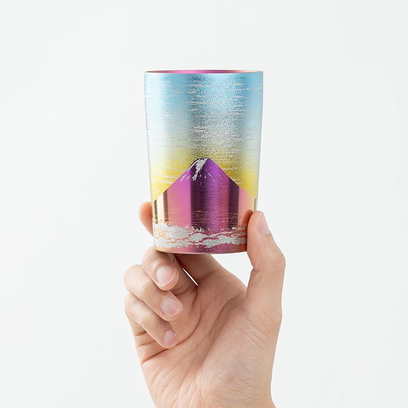 HORIE Fuji Series Double-Walled Titanium Tumbler – Pink Fuji HORIE