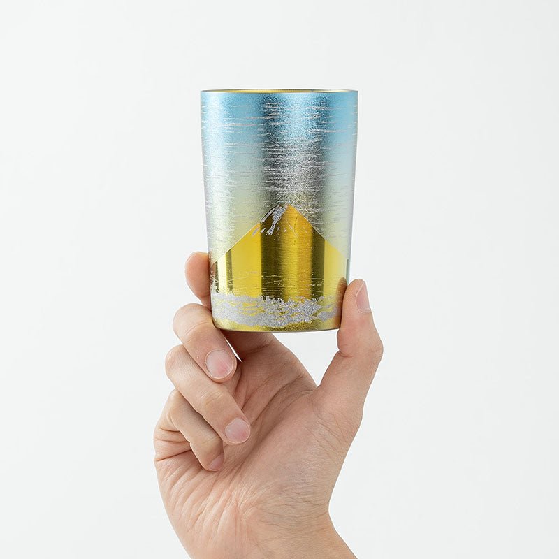 HORIE Fuji Series Double-Walled Titanium Tumbler – Gold Fuji HORIE
