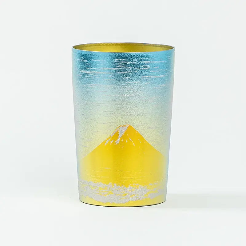 HORIE Fuji Series Double-Walled Titanium Tumbler – Gold Fuji HORIE