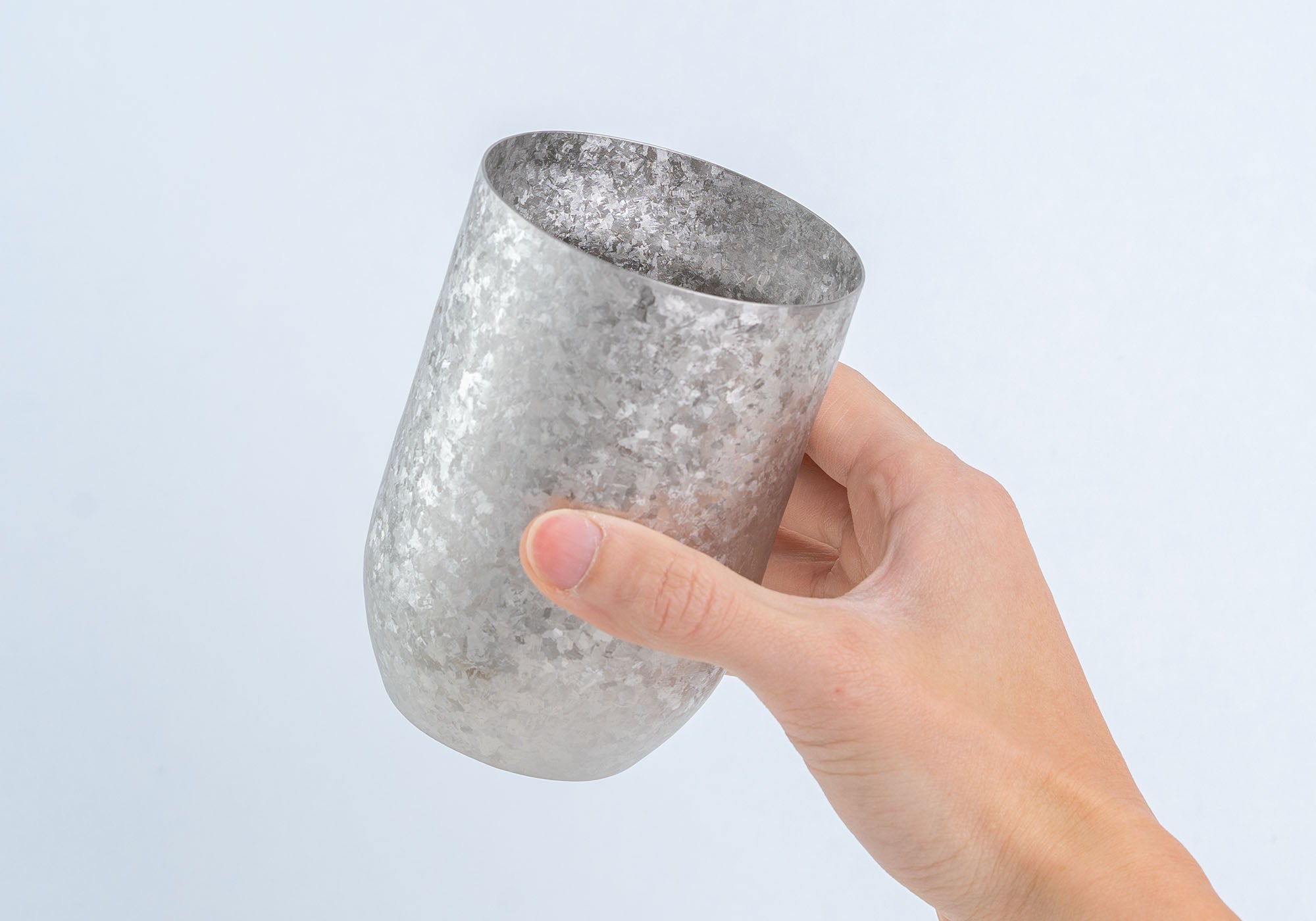 Horie Kamazukuri Series titanium tumbler made in Japan, handcrafted hammered finish cup