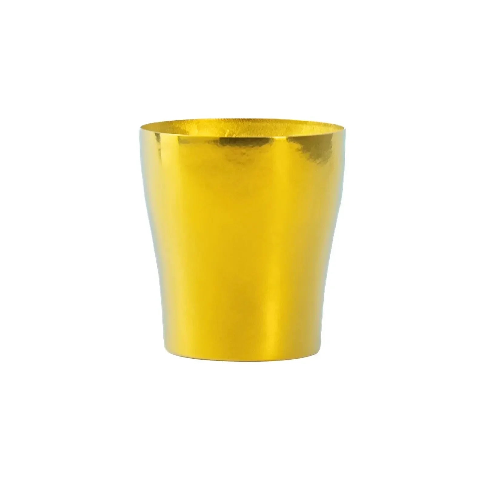 Front view of HORIE Rei Series 250ml bright gold titanium tumbler