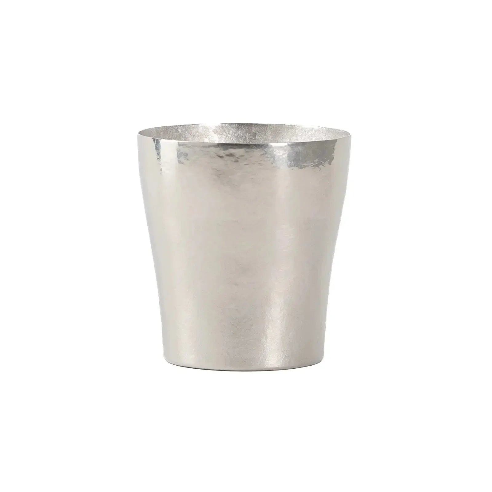 Front view of HORIE Rei Series 250ml silver titanium tumbler