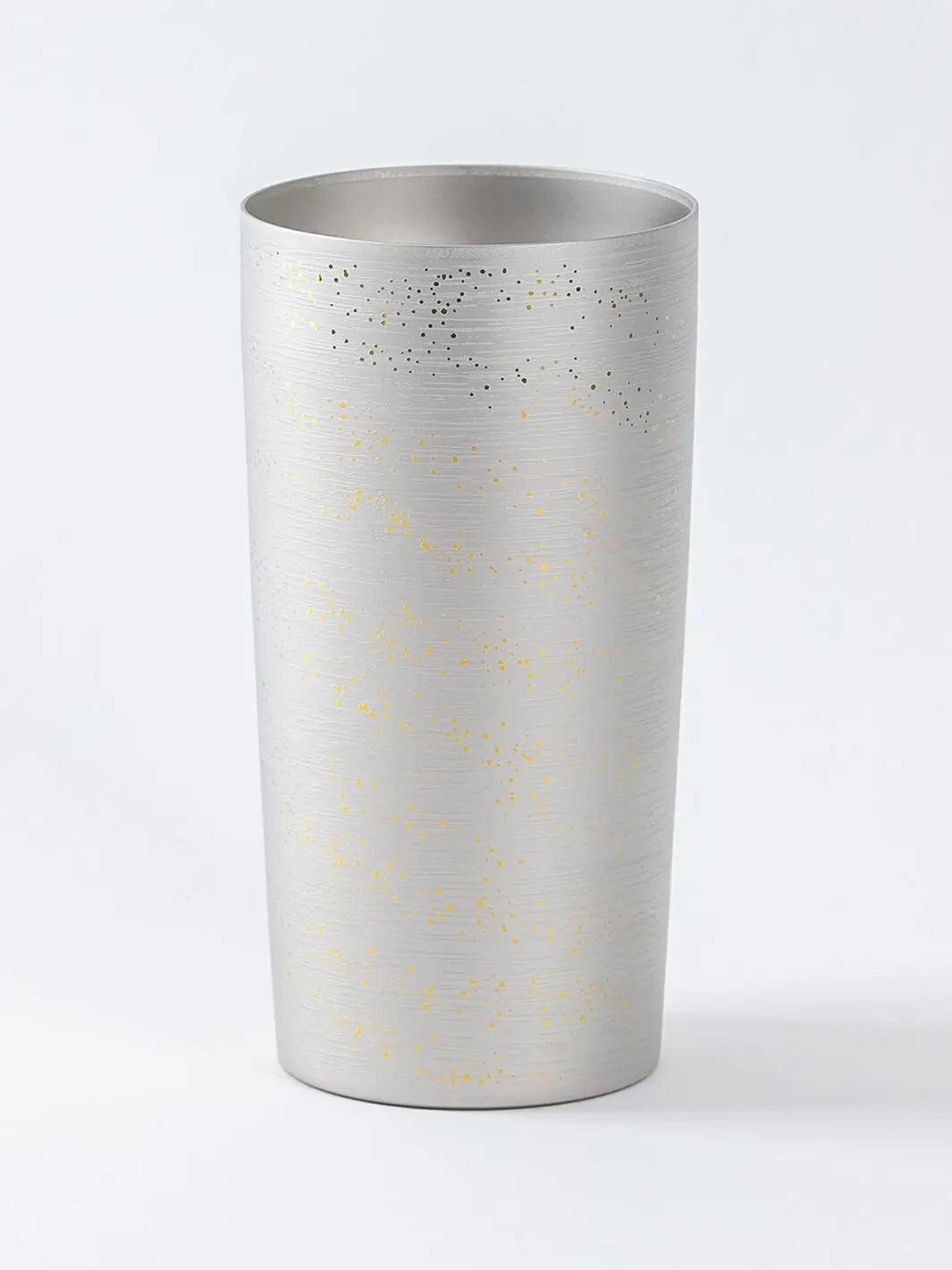 Front view of HORIE Ryo Series titanium tumbler (350ml), Silver Mist finish