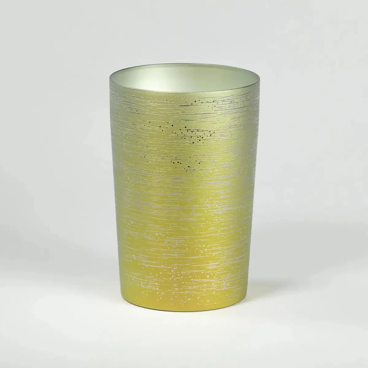 Front view of HORIE Ryou Series Double-Walled Titanium Tumbler - Gold 270ml
