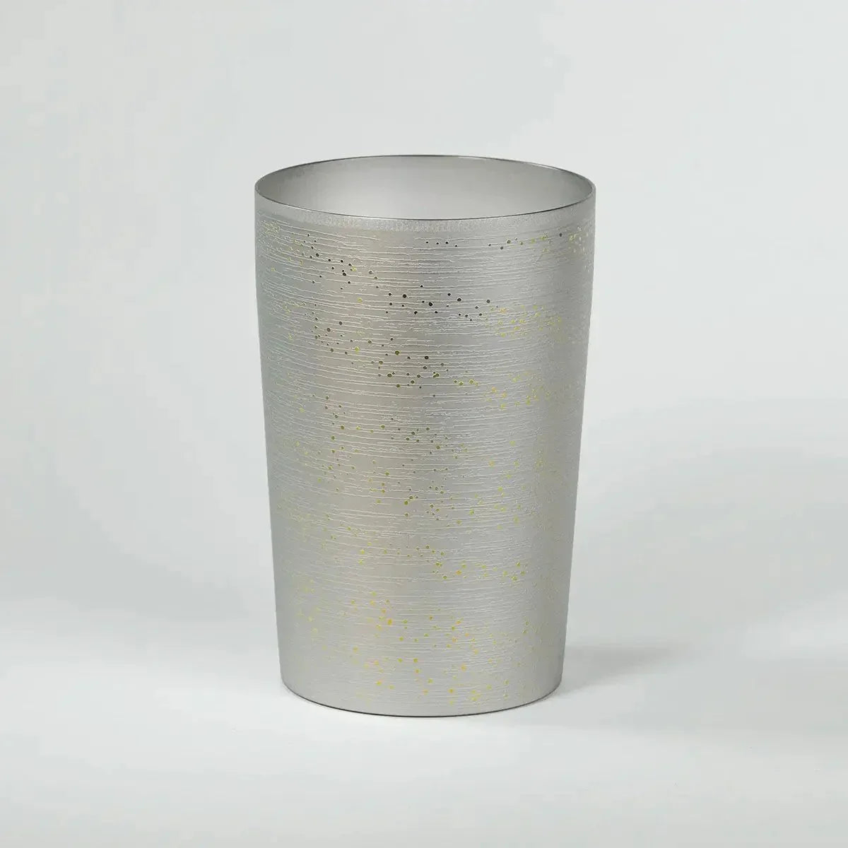 Front view of HORIE Ryou Series Double-Walled Titanium Tumbler - Silver 270ml