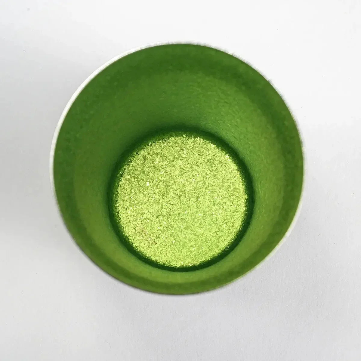 Side view of the HORIE Sandalwood Series Double-Walled Titanium Tumbler in green, showcasing the smooth, elegant surface.