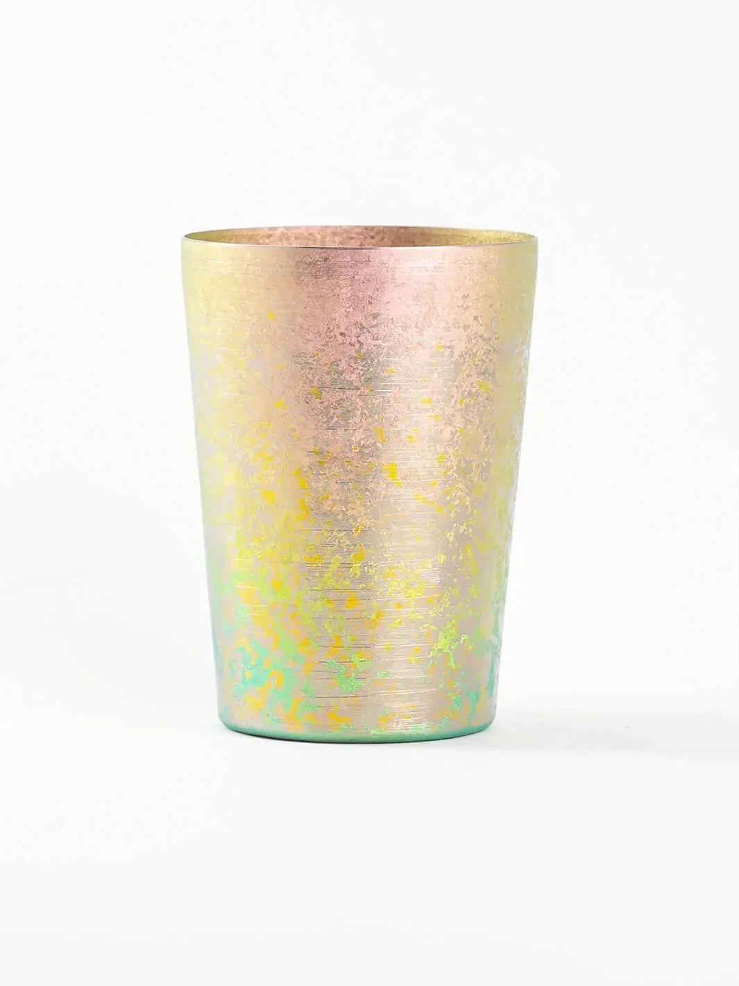 HORIE Taiko Series titanium tumbler in pink, front view