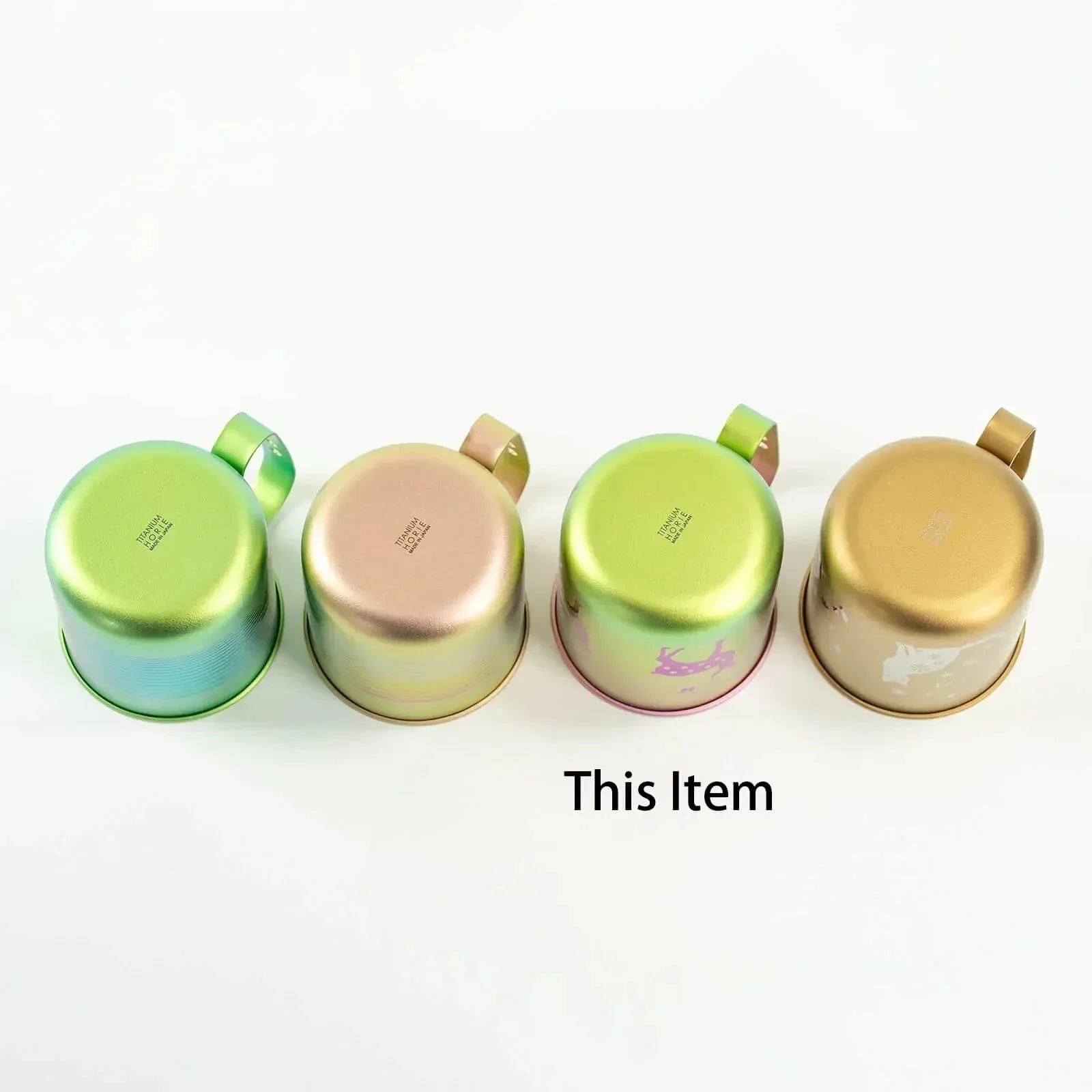 HORIE Pure Titanium Deer Mug – Rainbow Gradient HORIE