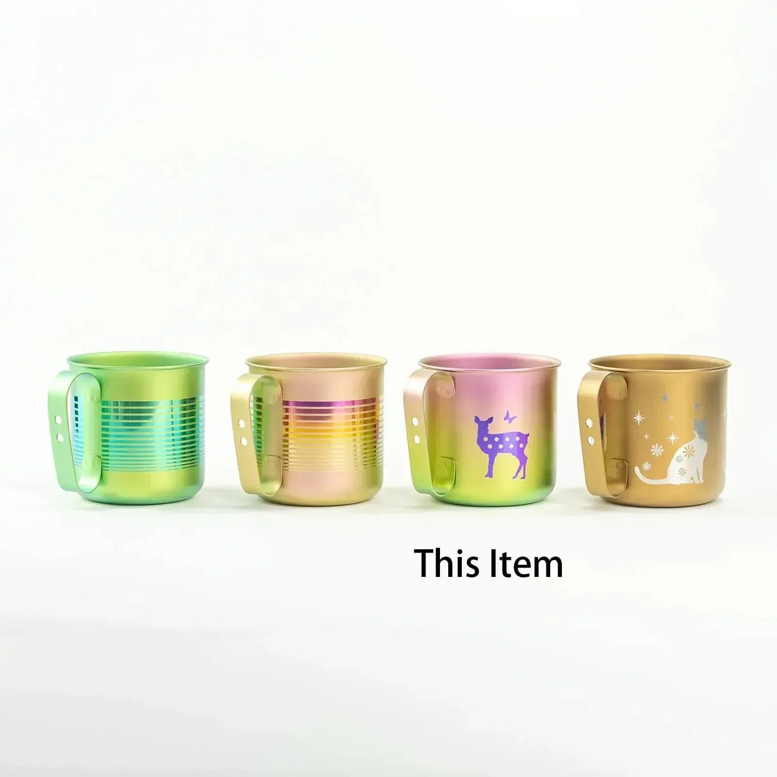HORIE Pure Titanium Deer Mug – Rainbow Gradient HORIE