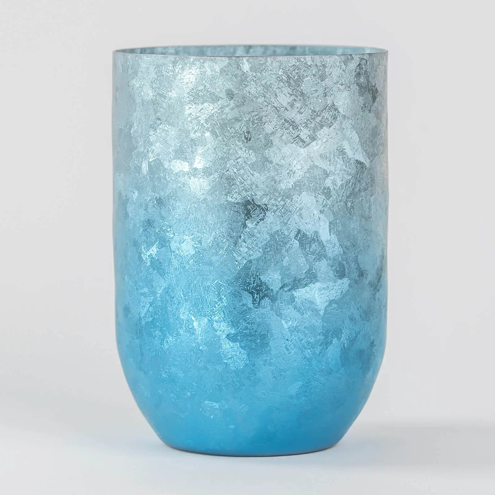 HORIE Kamazukuri 400ml Titanium Tumbler - Blue, front view.