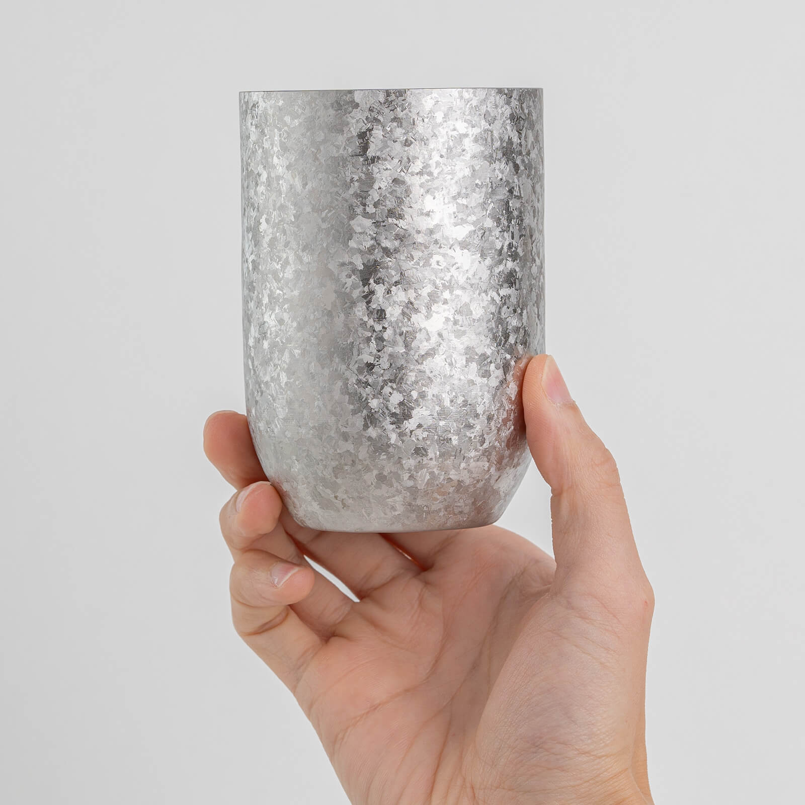 Japanese HORIE Kamazukuri Series Double Wall Titanium Tumbler Silver 400 ml