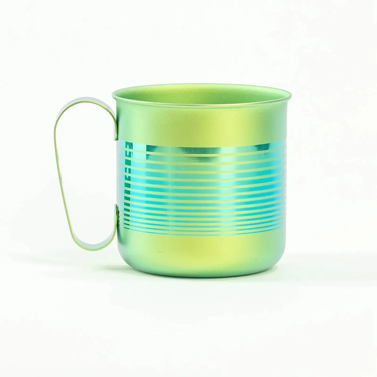HORIE Pure Titanium Mug – 320ml Green Stripe HORIE
