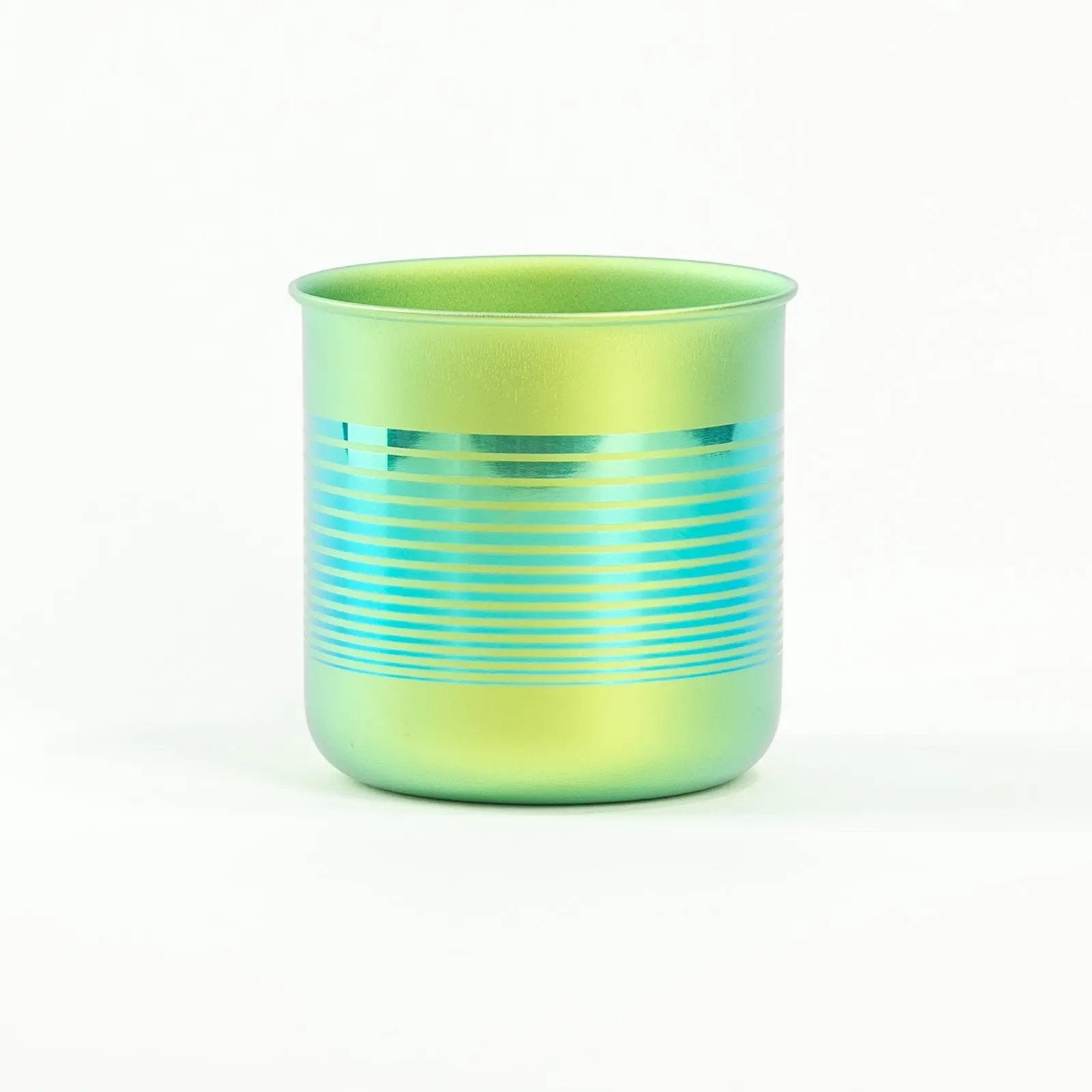 HORIE Pure Titanium Mug – 320ml Green Stripe HORIE