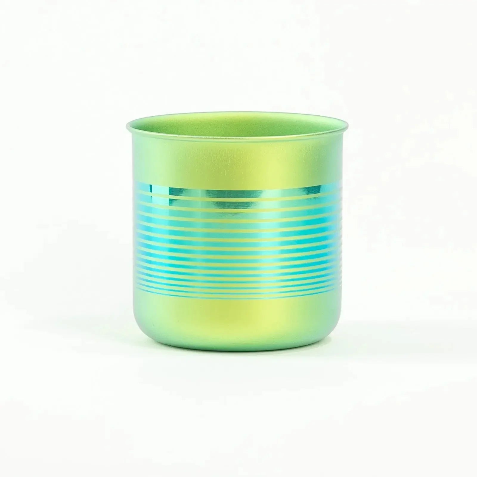 HORIE Pure Titanium Mug – 320ml Green Stripe HORIE