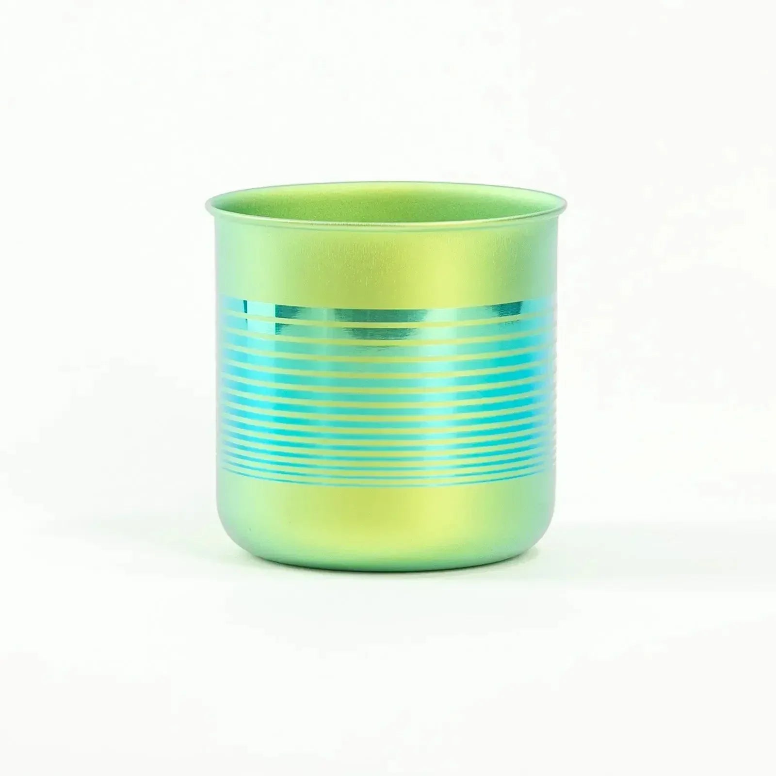 HORIE Pure Titanium Mug – 320ml Green Stripe HORIE
