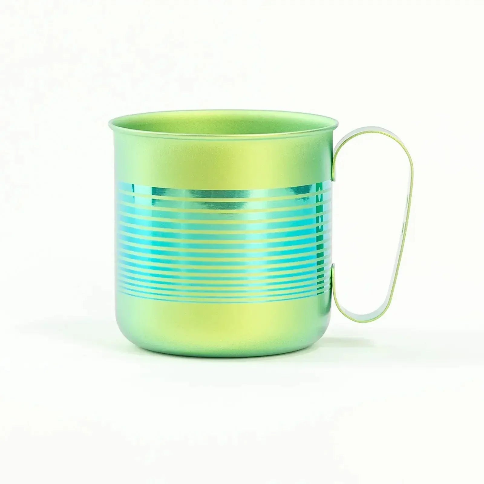 HORIE Pure Titanium Mug – 320ml Green Stripe HORIE