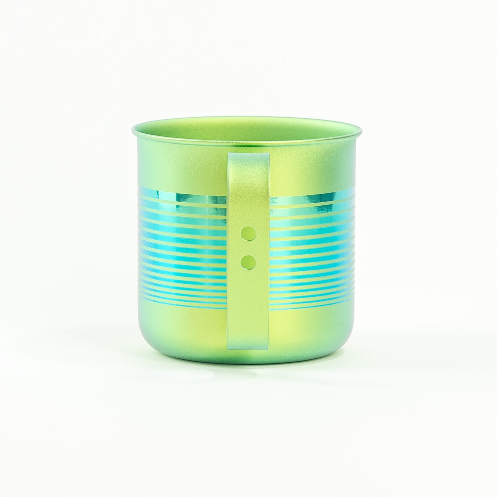 HORIE Pure Titanium Mug – 320ml Green Stripe
