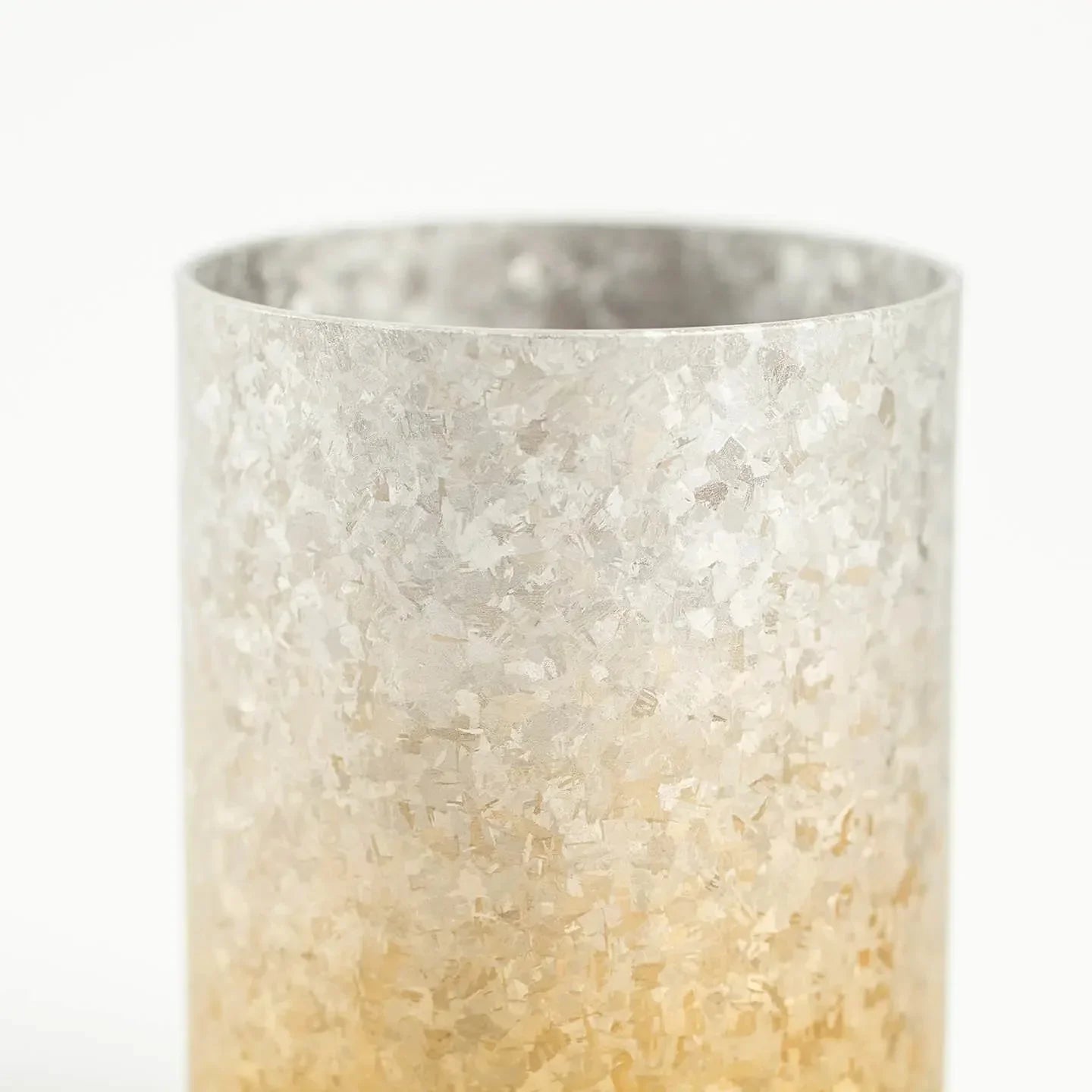 Close-up detail of the smooth, finely crafted rim of the HORIE Titanium Sake Cup.