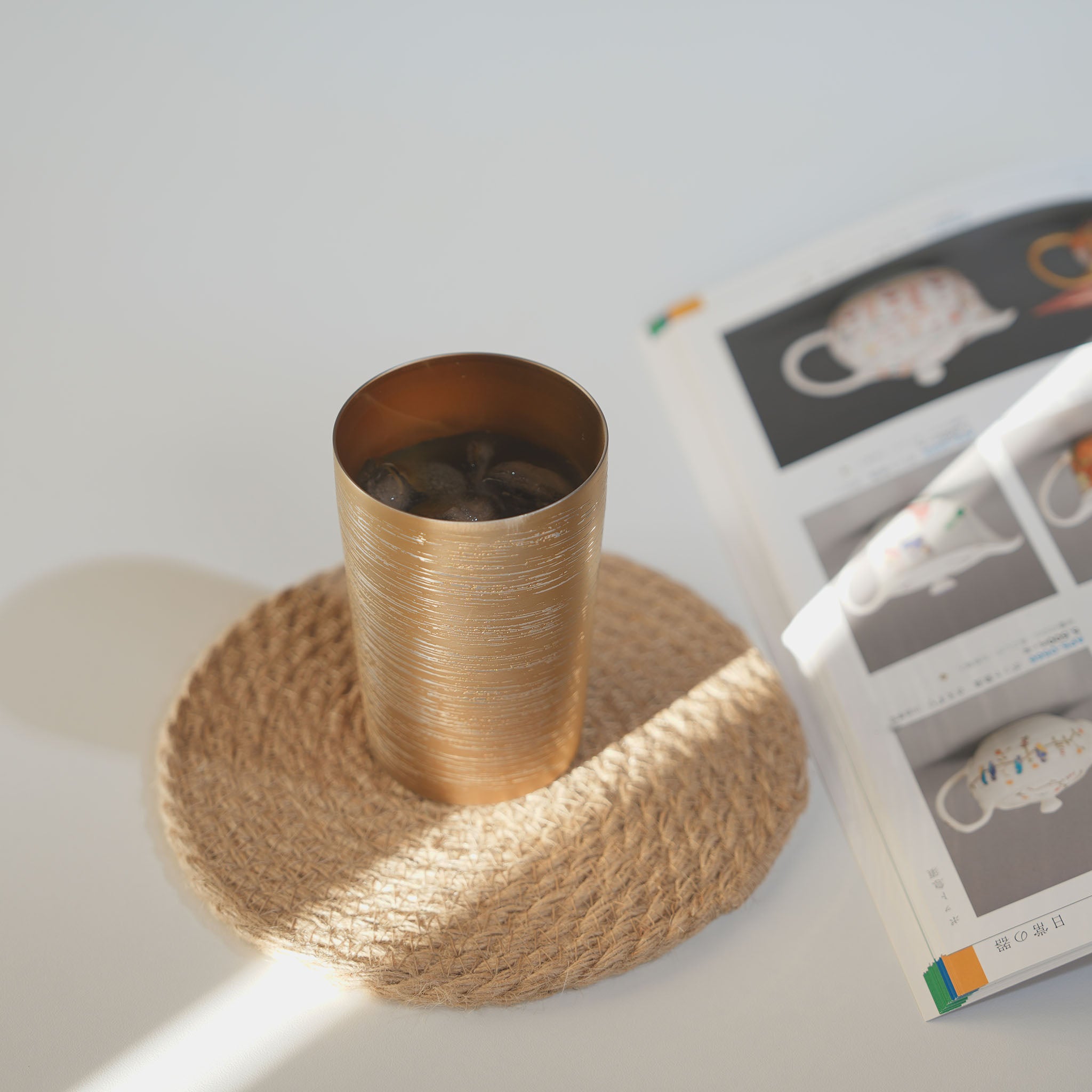 HORIE Shirakaba Titanium Tumbler 270ml Brown