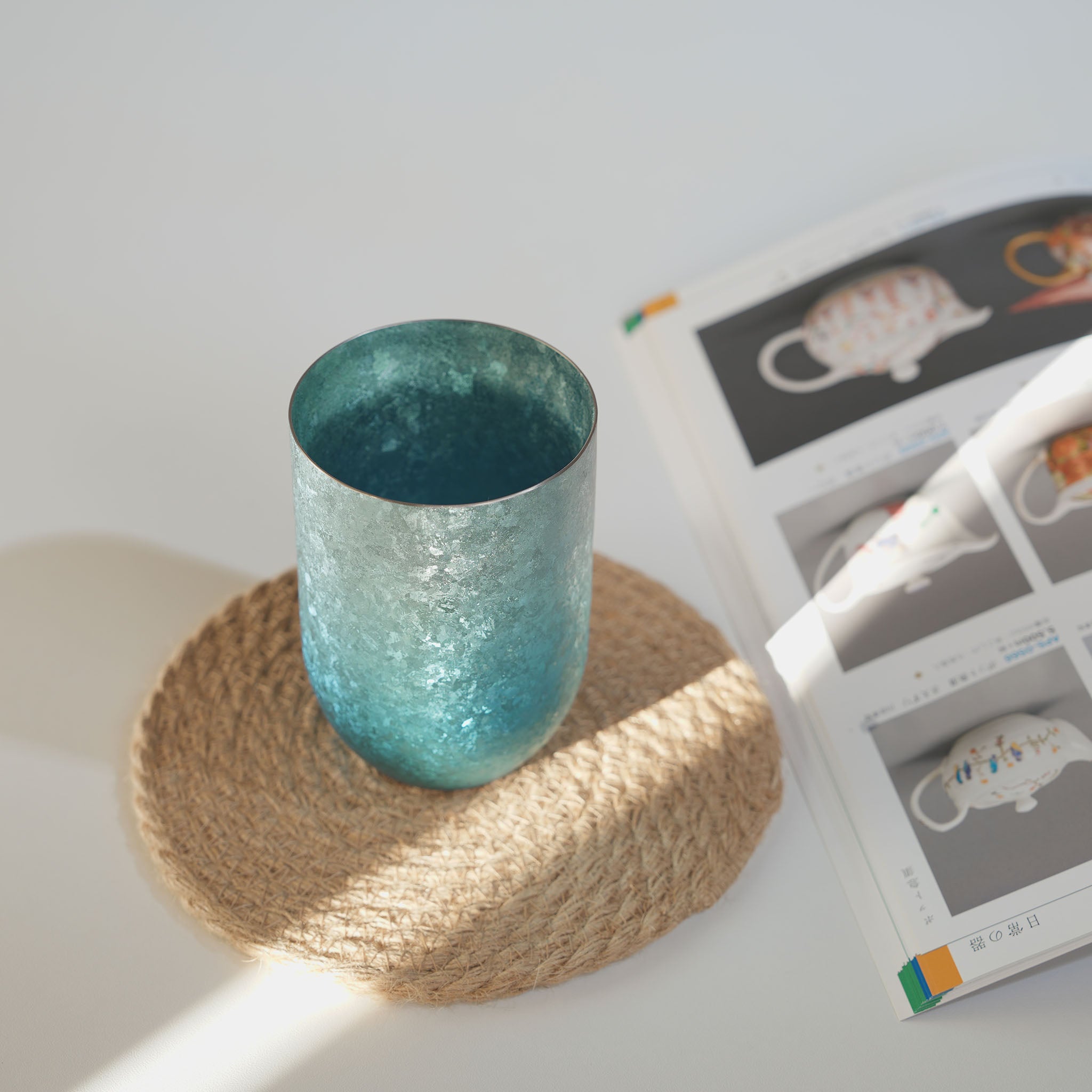 HORIE Kamazukuri Titanium Tumbler 400ml Blue