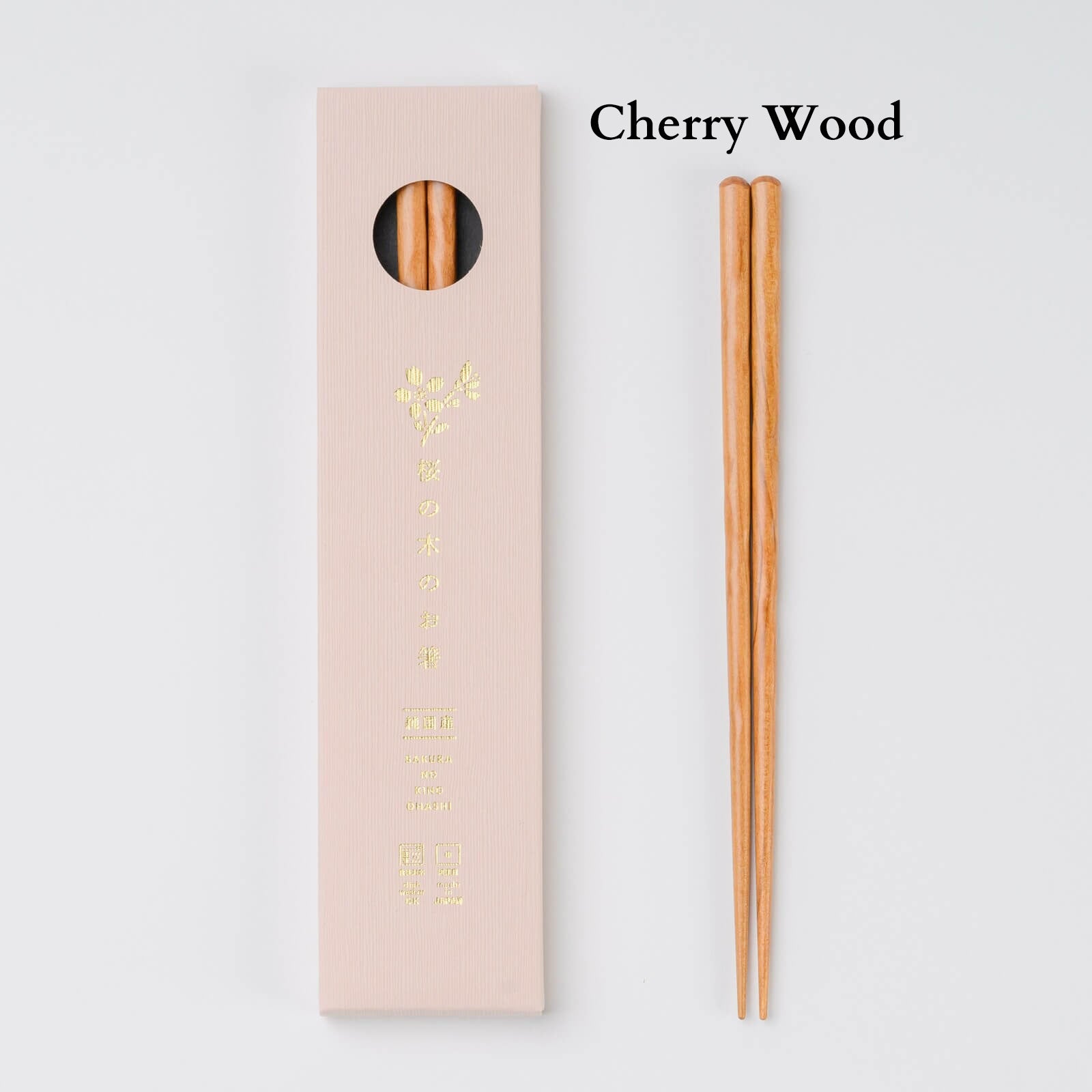 Japanese Natural Wood Chopsticks – 23cm, Handcrafted in Japan