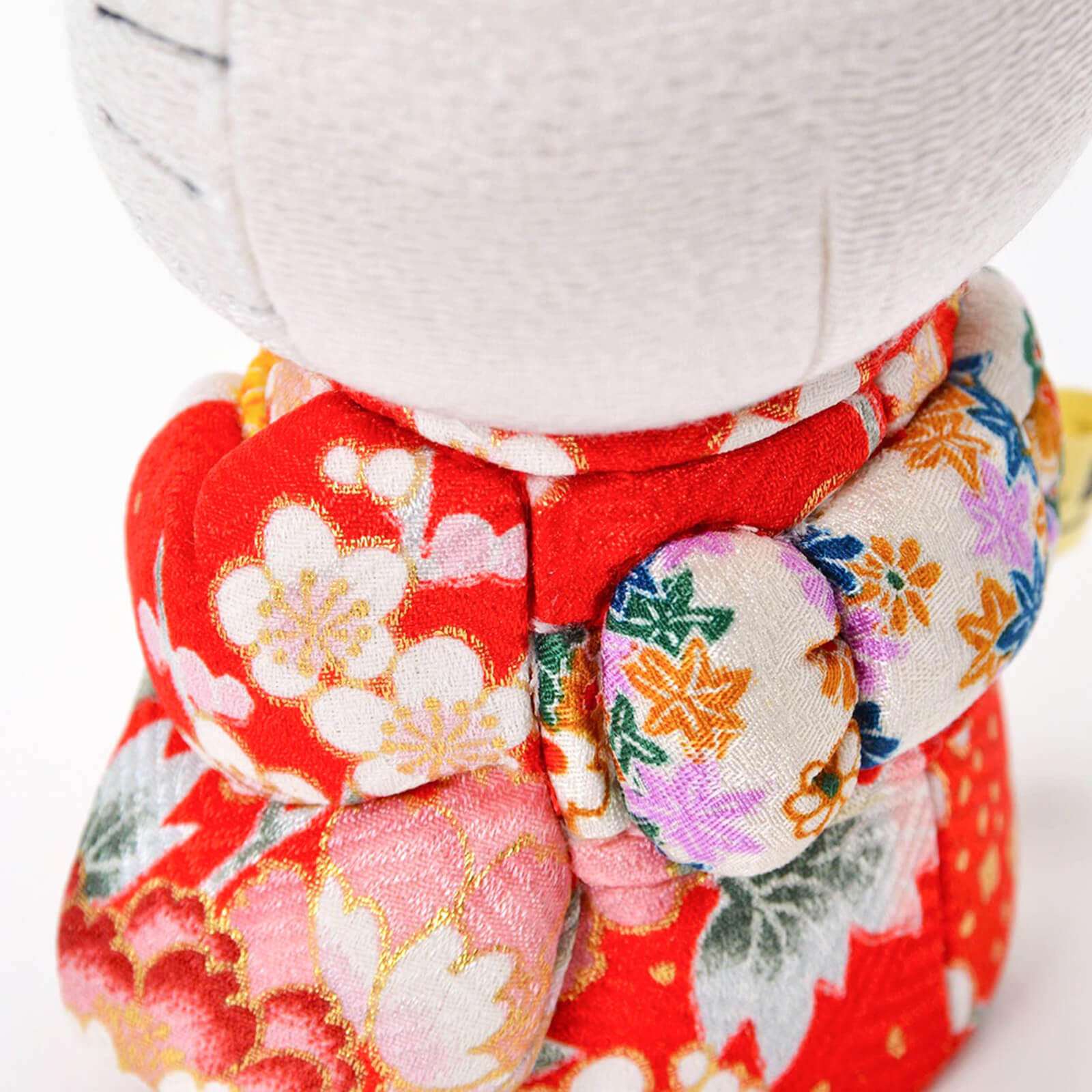 Hello Kitty Standing Lucky Cat | Handmade Kimono Art Figure Kakinuma Toko