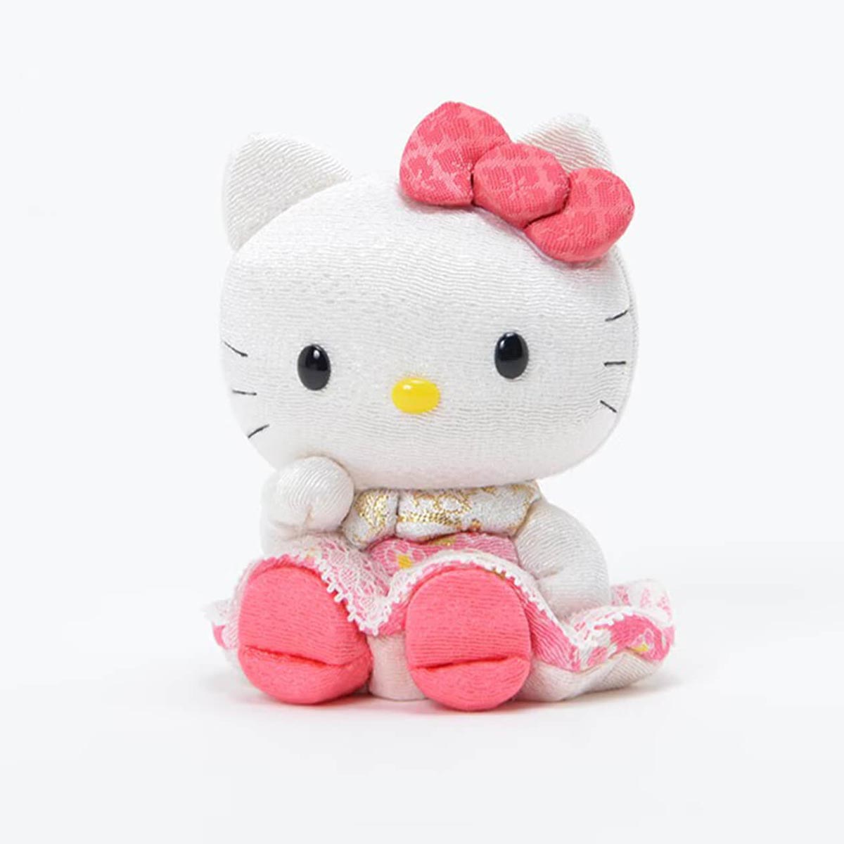 Kakinuma Toko pink Hello Kitty lucky cat doll handmade in Japan
