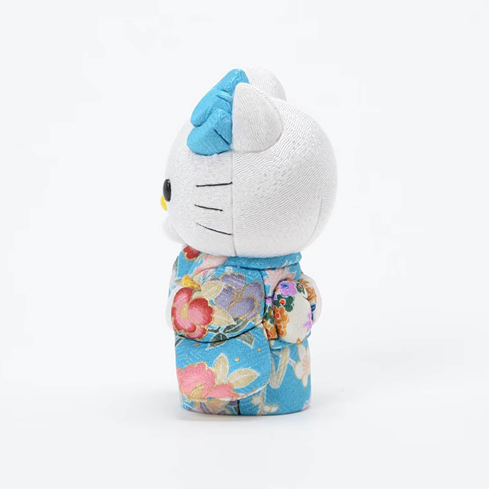 Hello Kitty Standing Lucky Cat | Handmade Kimono Art Figure Kakinuma Toko