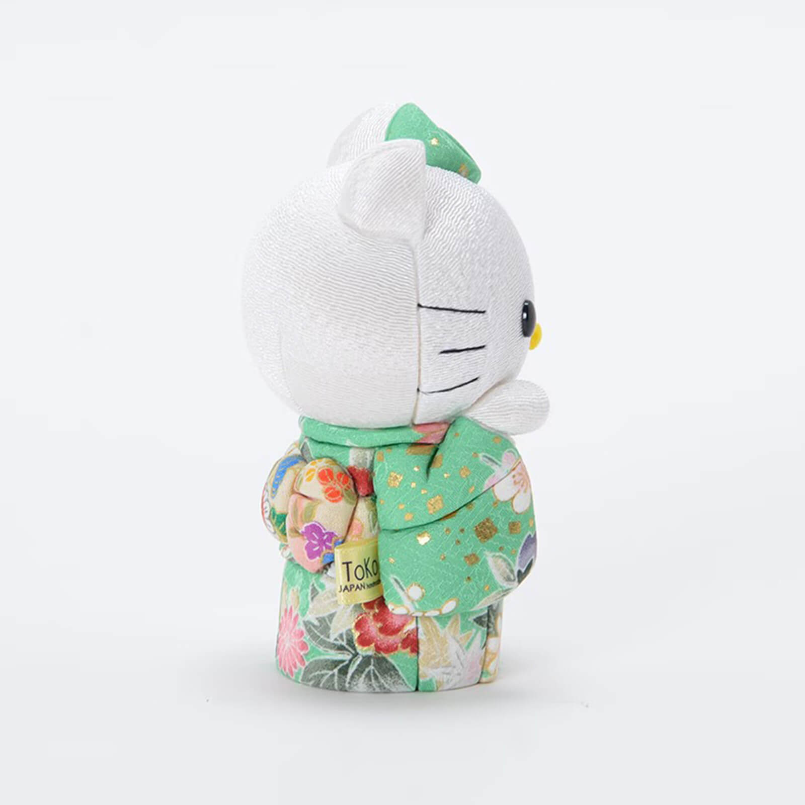 Hello Kitty Standing Lucky Cat | Handmade Kimono Art Figure Kakinuma Toko