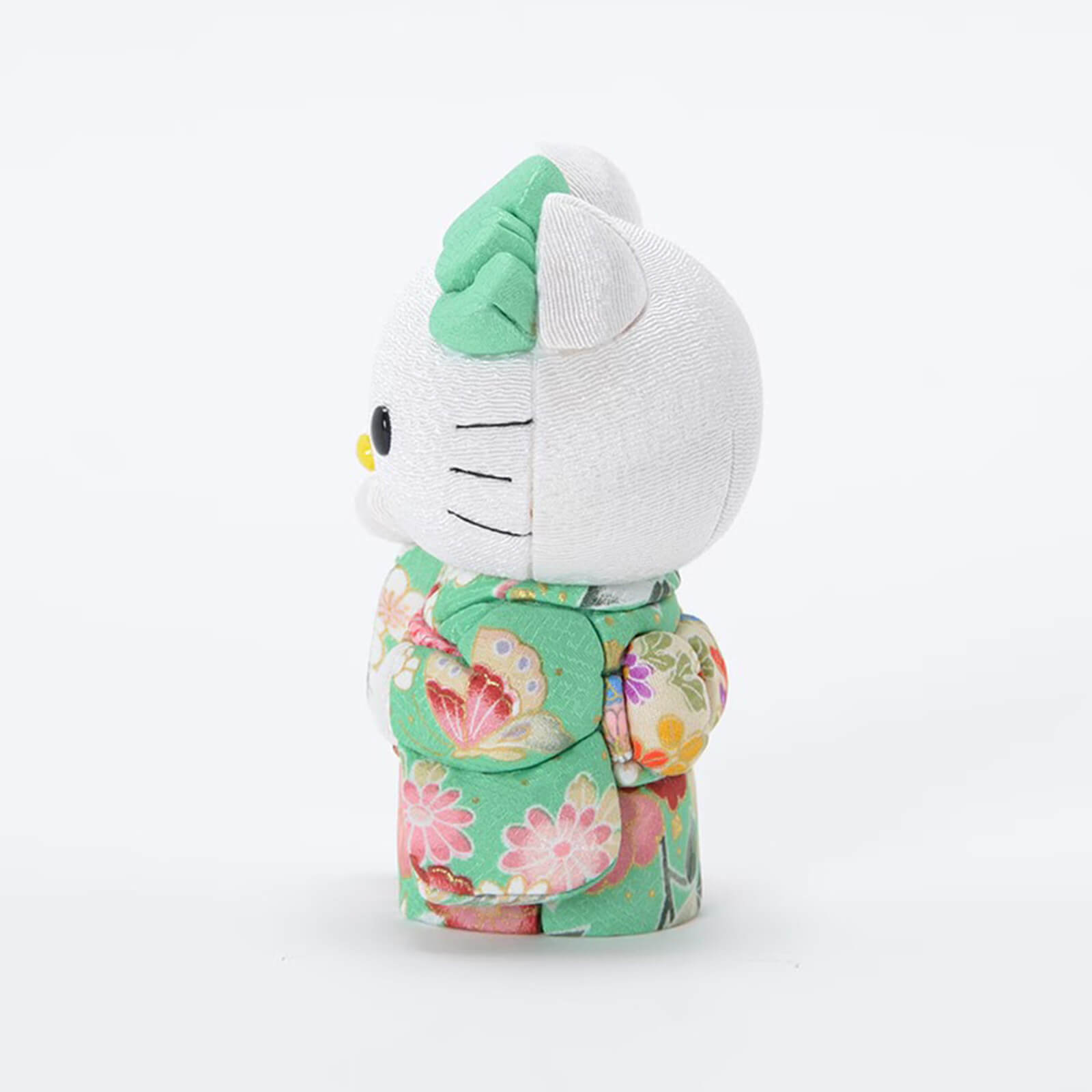 Hello Kitty Standing Lucky Cat | Handmade Kimono Art Figure Kakinuma Toko