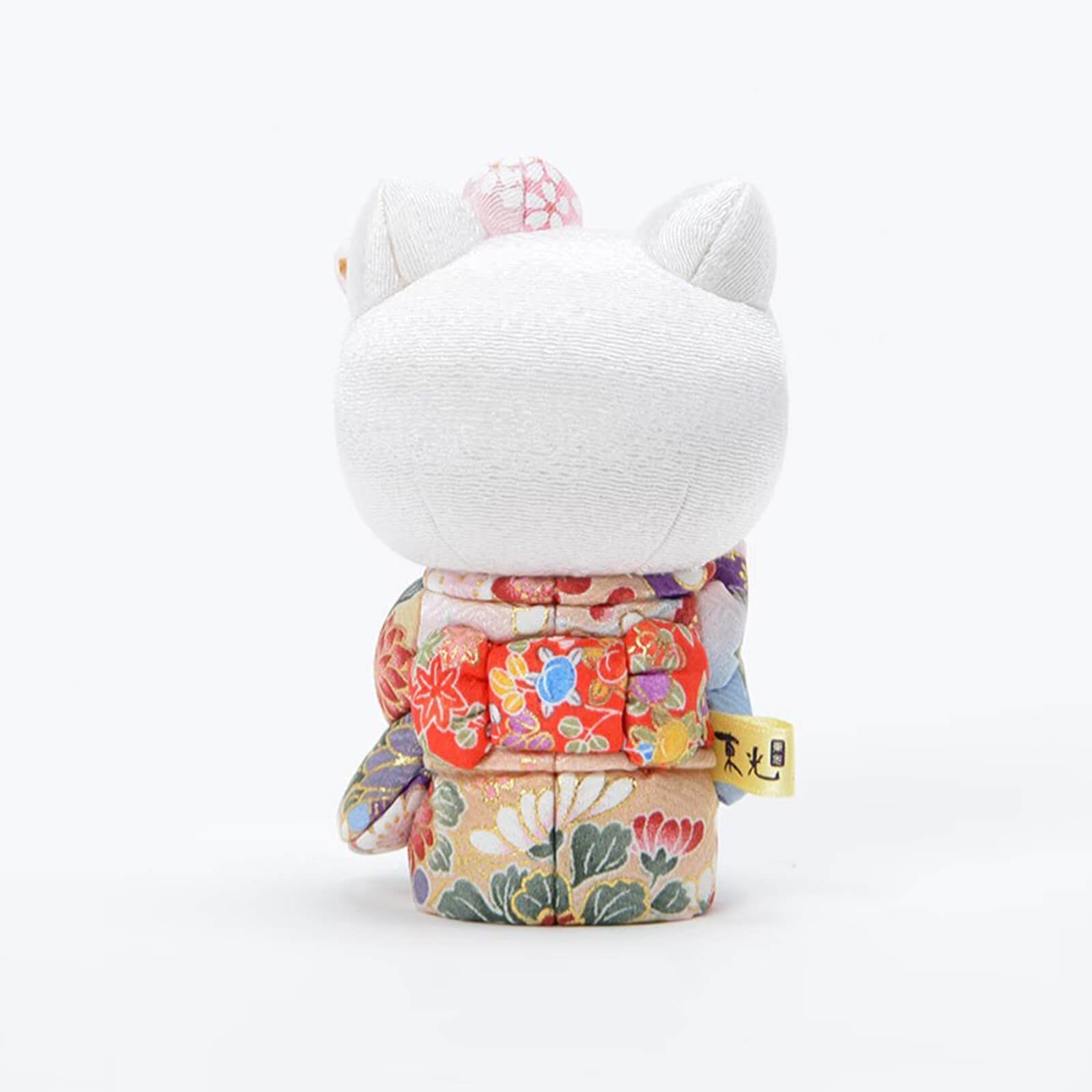 Hello Kitty Standing Lucky Cat | Handmade Kimono Art Figure Kakinuma Toko
