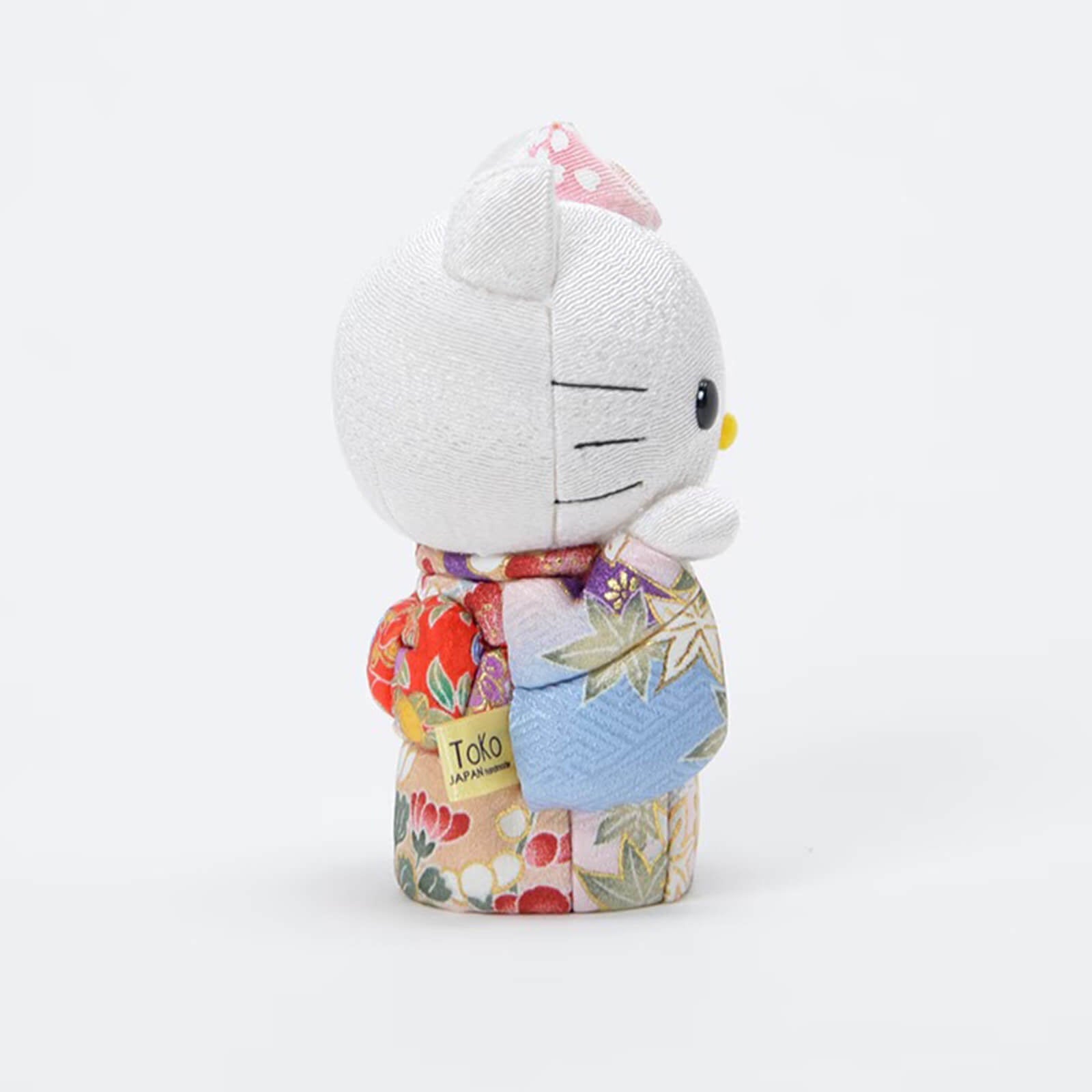 Hello Kitty Standing Lucky Cat | Handmade Kimono Art Figure Kakinuma Toko