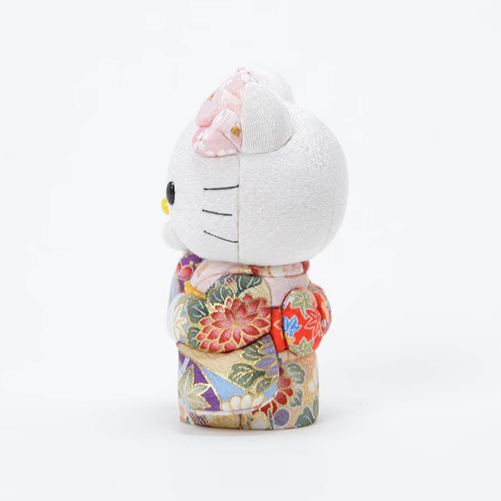 Hello Kitty Standing Lucky Cat | Handmade Kimono Art Figure Kakinuma Toko