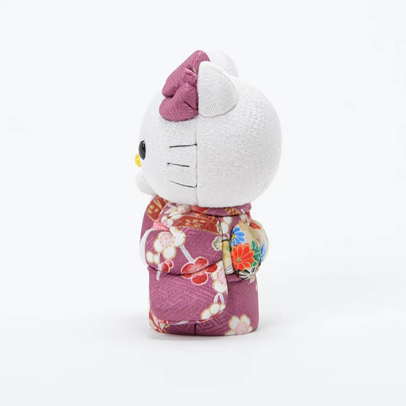 Hello Kitty Standing Lucky Cat | Handmade Kimono Art Figure Kakinuma Toko
