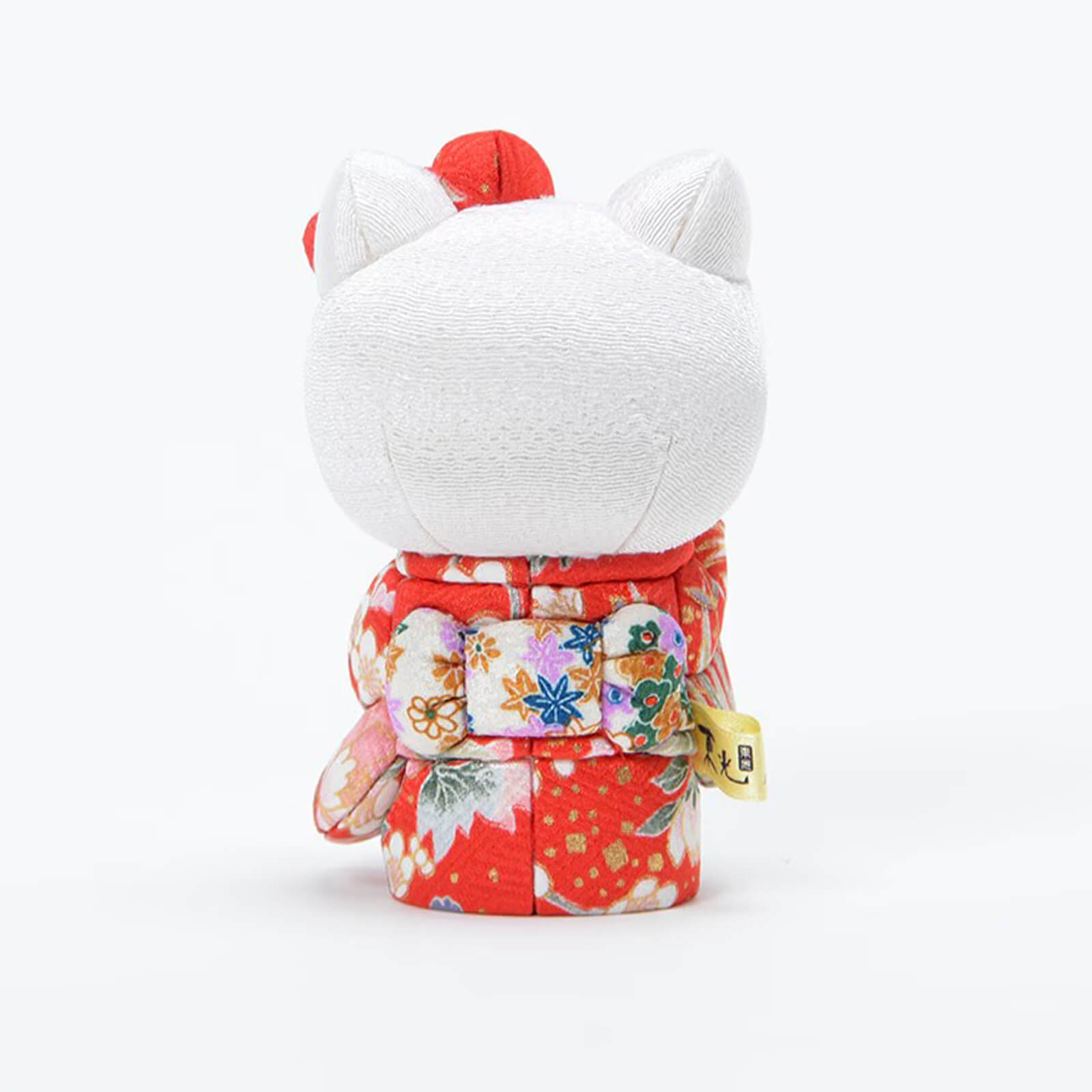 Hello Kitty Standing Lucky Cat | Handmade Kimono Art Figure Kakinuma Toko