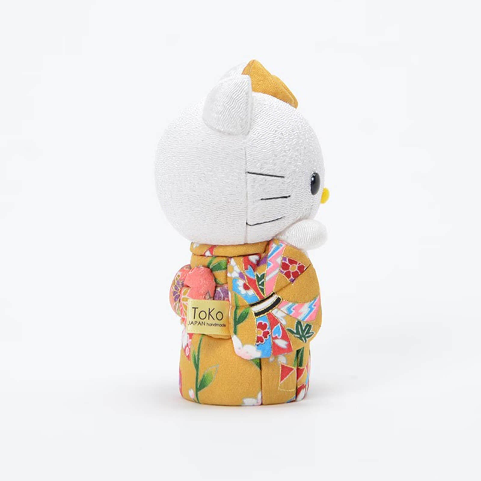 Hello Kitty Standing Lucky Cat | Handmade Kimono Art Figure Kakinuma Toko