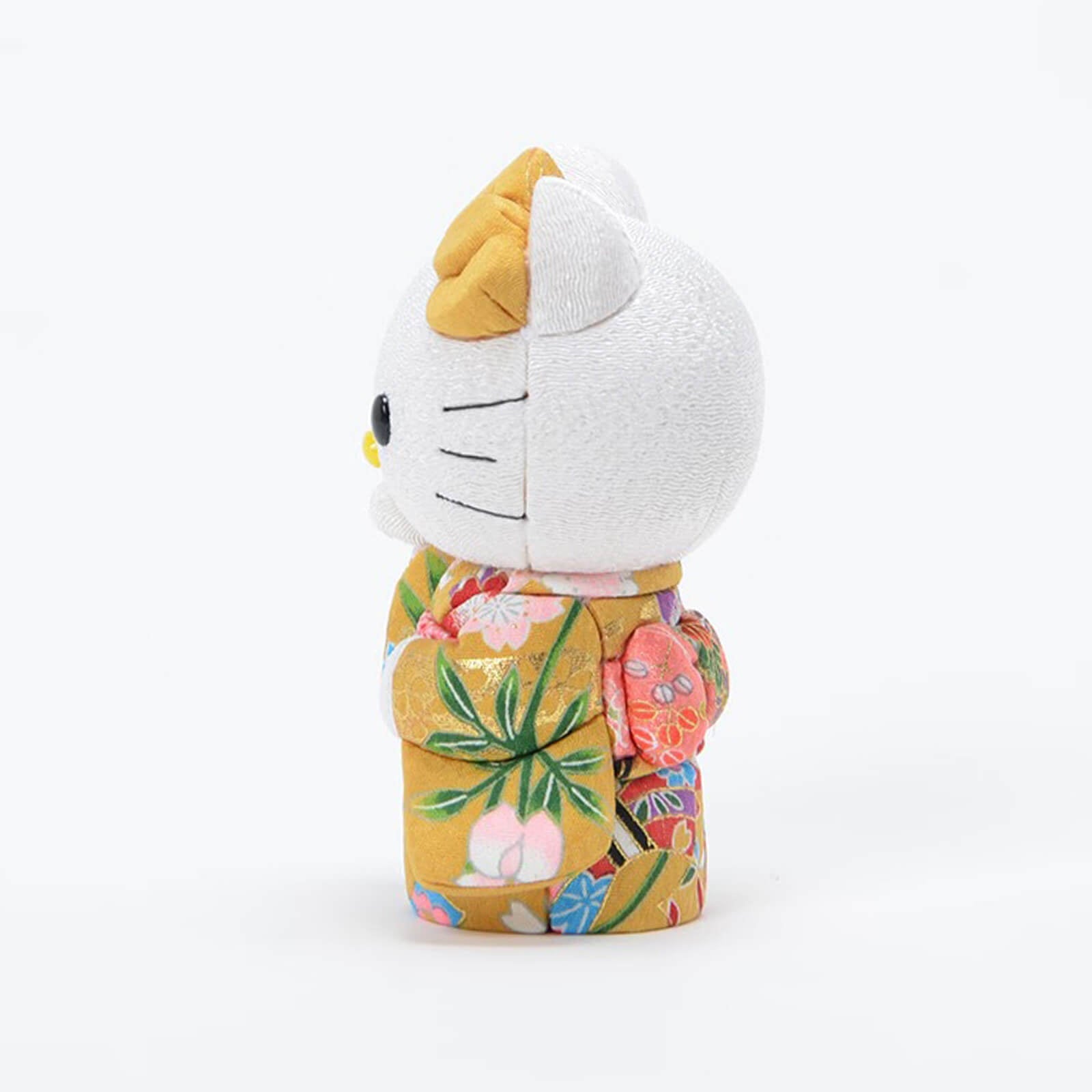 Hello Kitty Standing Lucky Cat | Handmade Kimono Art Figure Kakinuma Toko