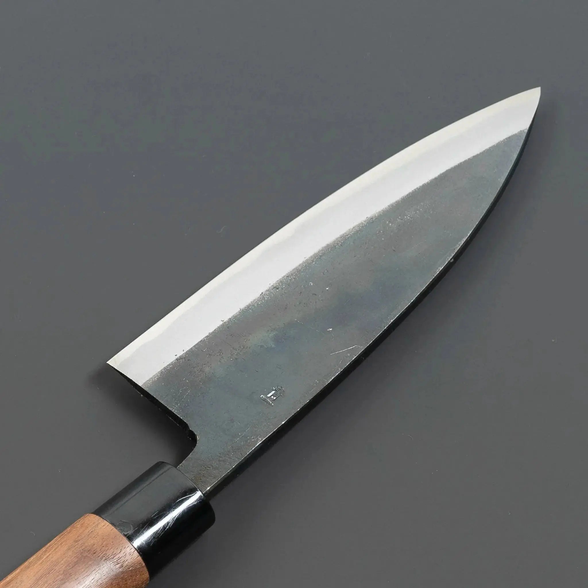 Motokane Blue Steel No.1 Deba Knife 165mm Blade Back View