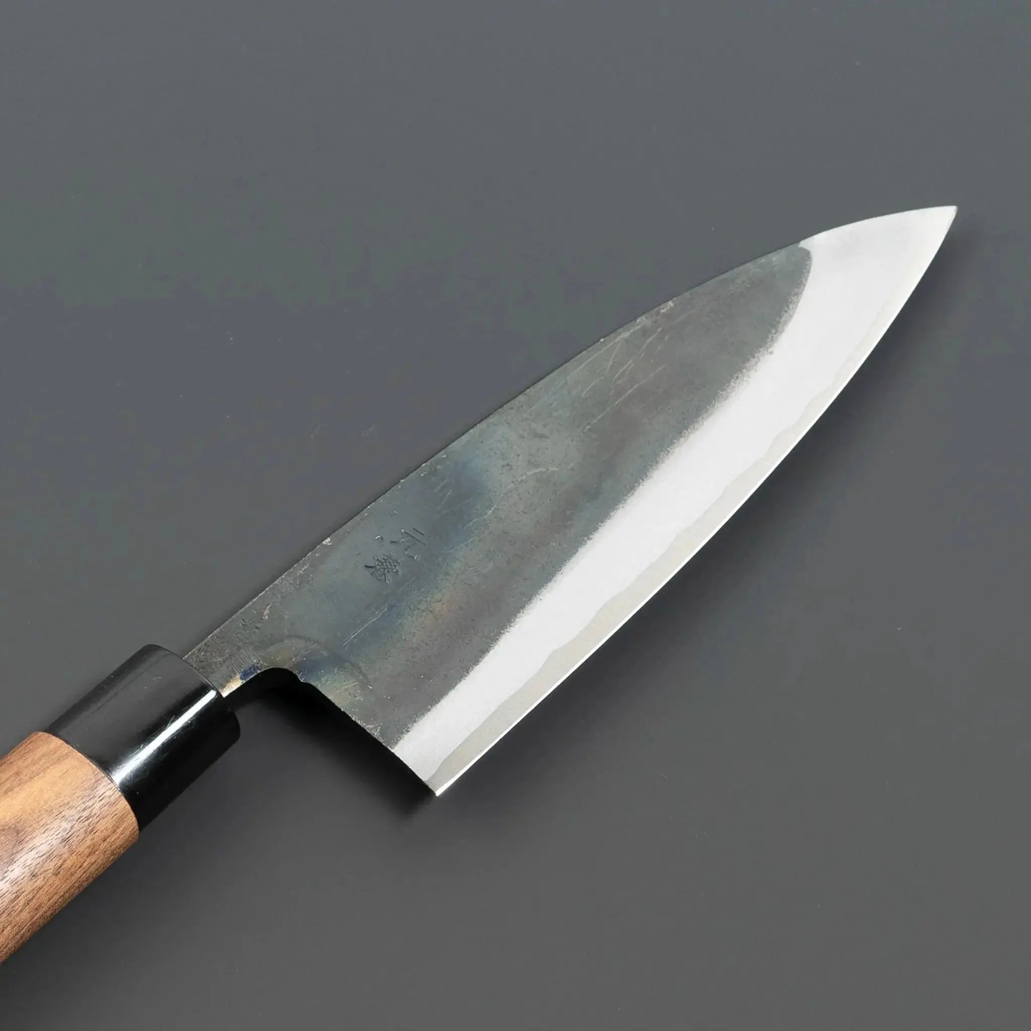 Motokane Blue Steel No.1 Deba Knife 165mm Blade Front View