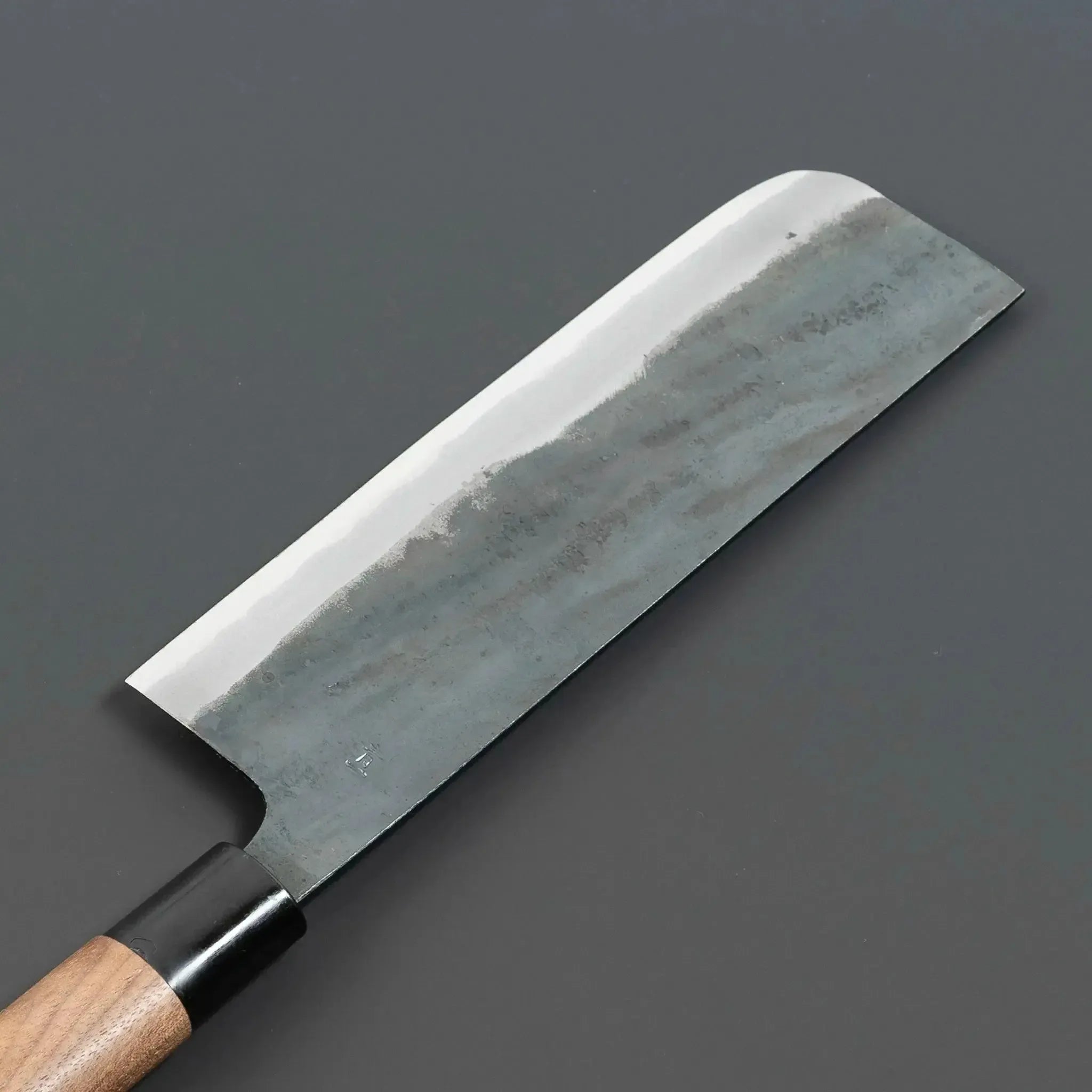 Motokane Blue Steel No.1 Nakiri Knife 165mm Blade Back View