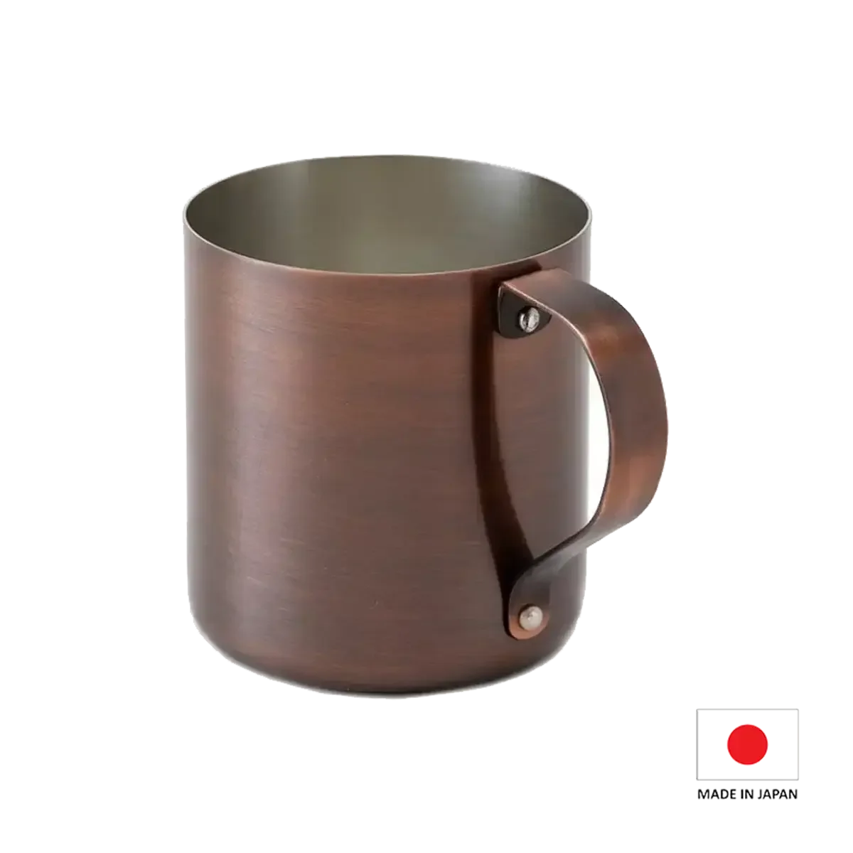 300cc Bronze Pure Copper Mug, Handcrafted in Japan - Lightweight, Durable, and Perfect for Cold Drinks