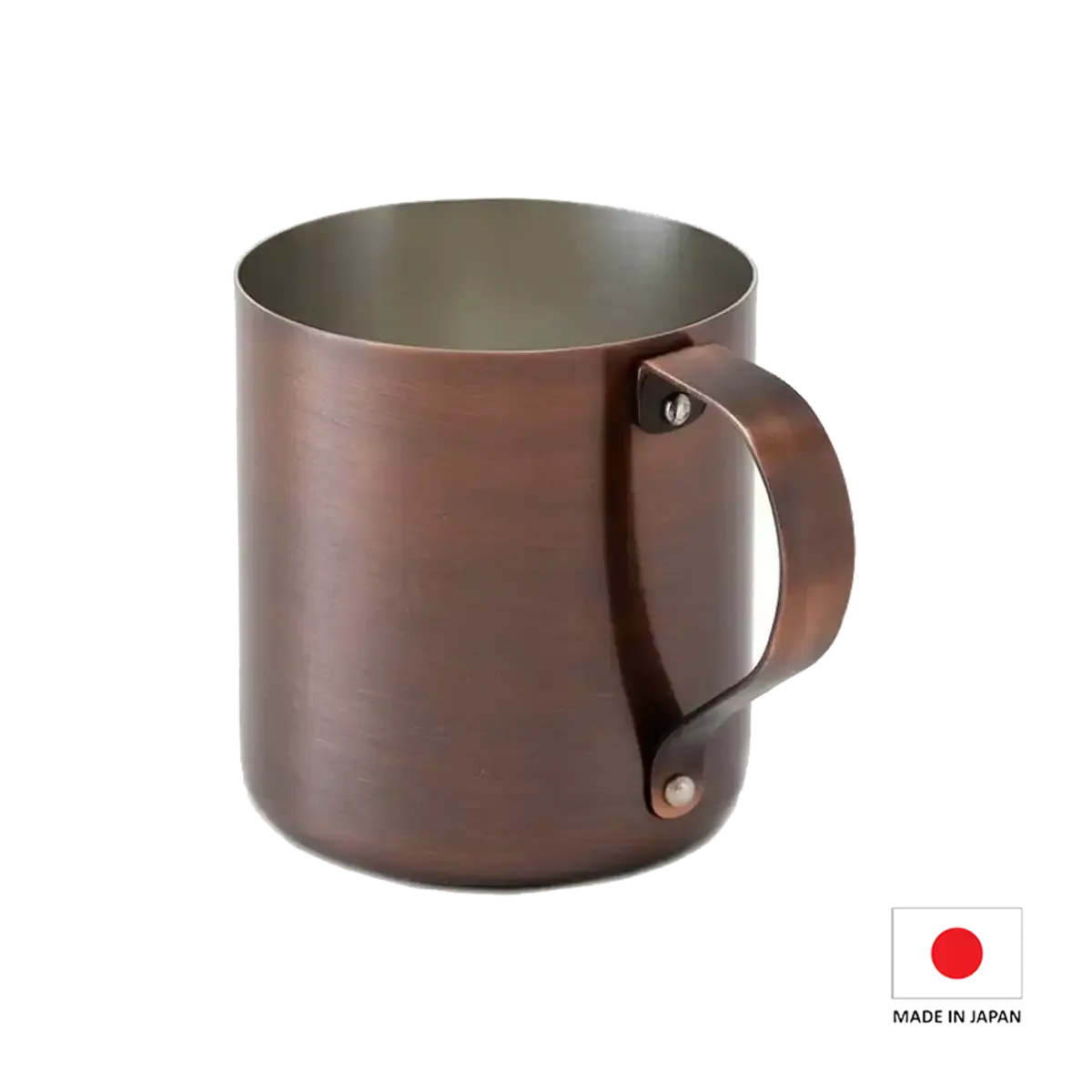 300cc Bronze Pure Copper Mug, Handcrafted in Japan - Lightweight, Durable, and Perfect for Cold Drinks