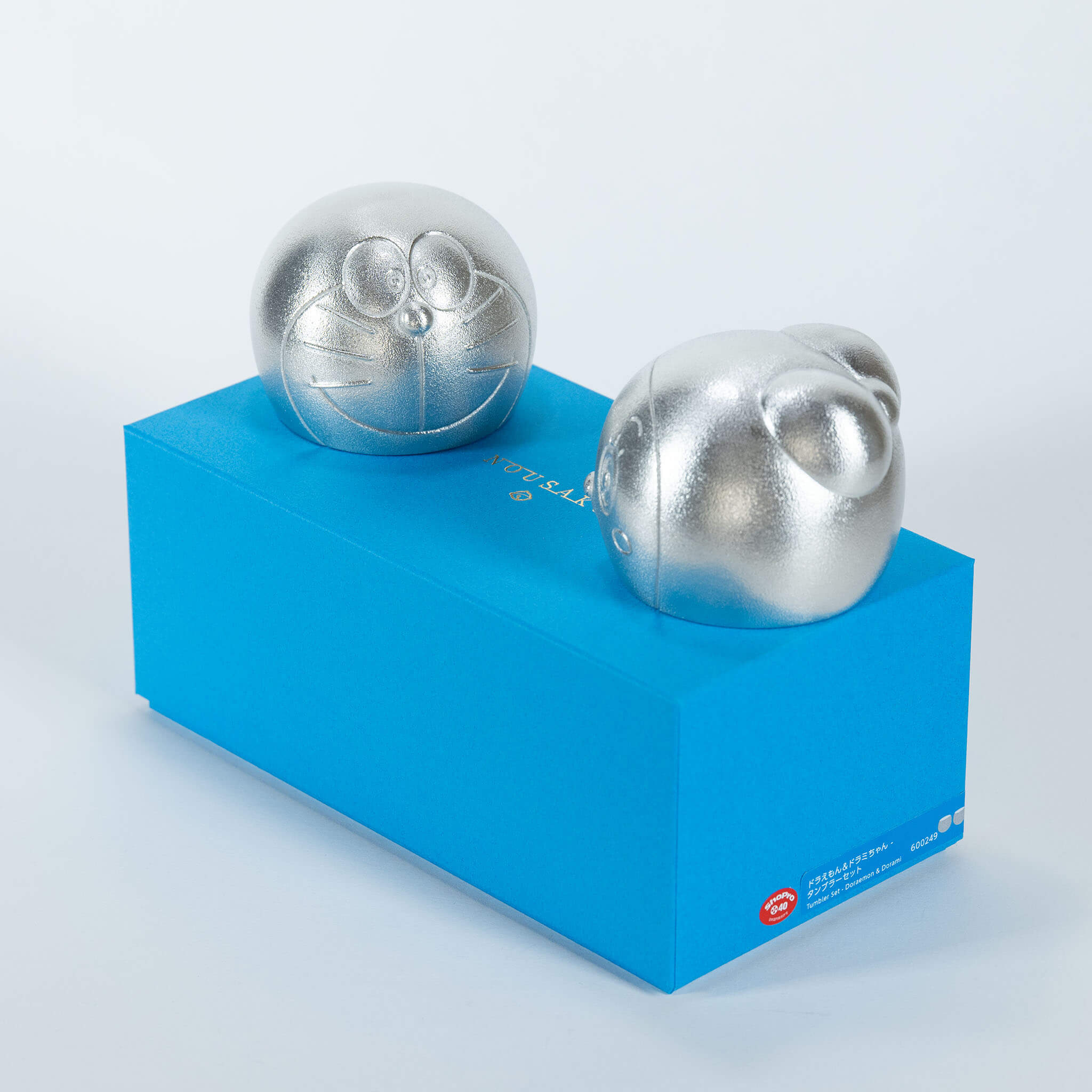 Nousaku Doraemon & Dorami Pure Tin Tumbler Set KyotoLux
