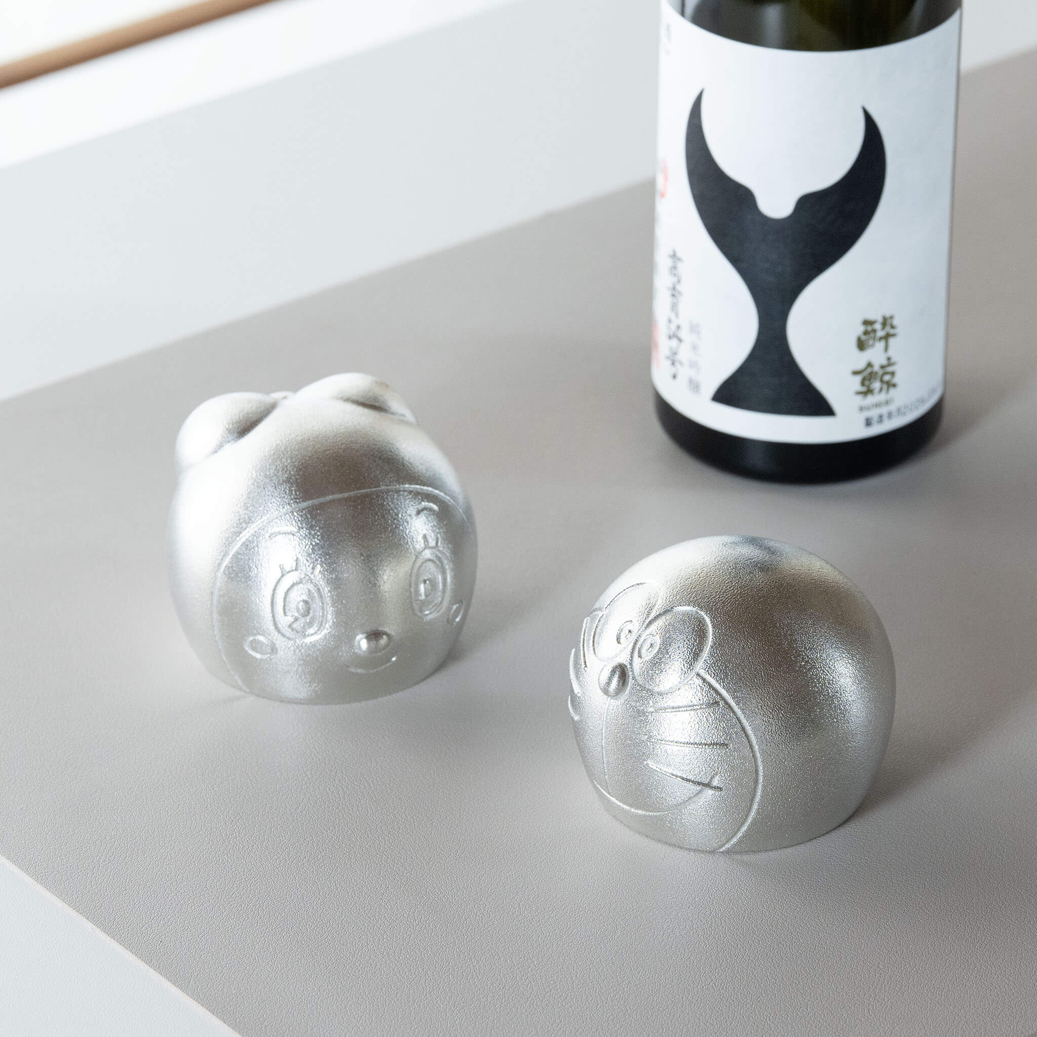 Nousaku Doraemon & Dorami Pure Tin Tumbler Set KyotoLux