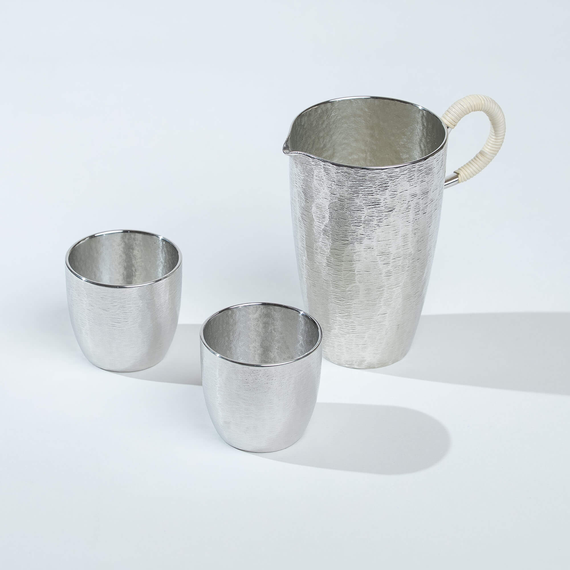Osaka Tinware Sake Set – Hatsuse Series Osaka Tinware