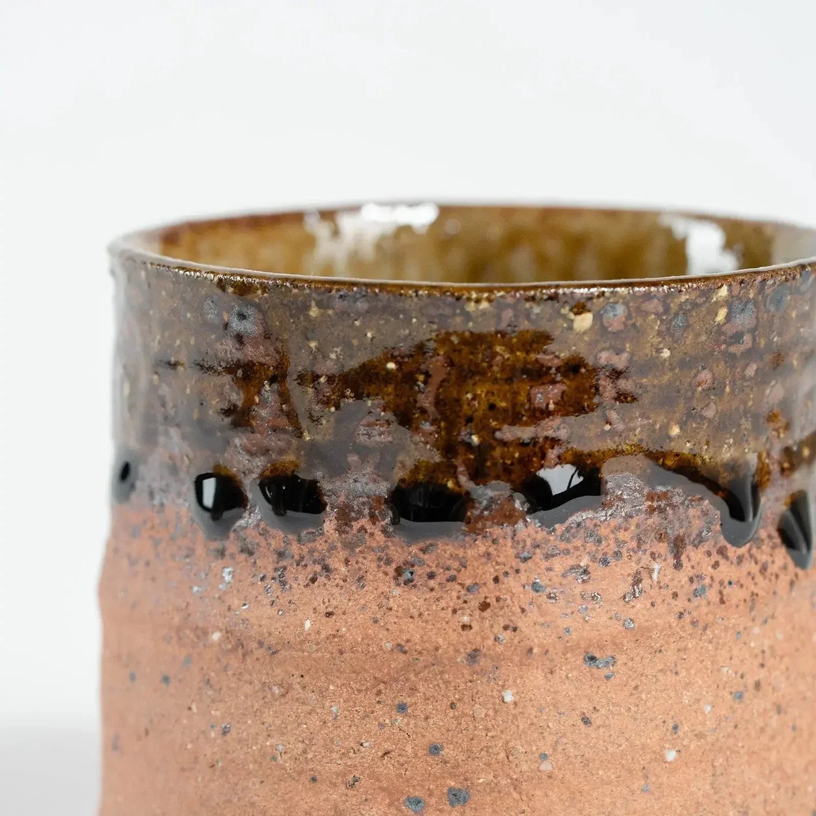 Shigaraki Whisky Rock Glass Pair – Kouka Glaze by Tani Hiroyama Kiln Suntory